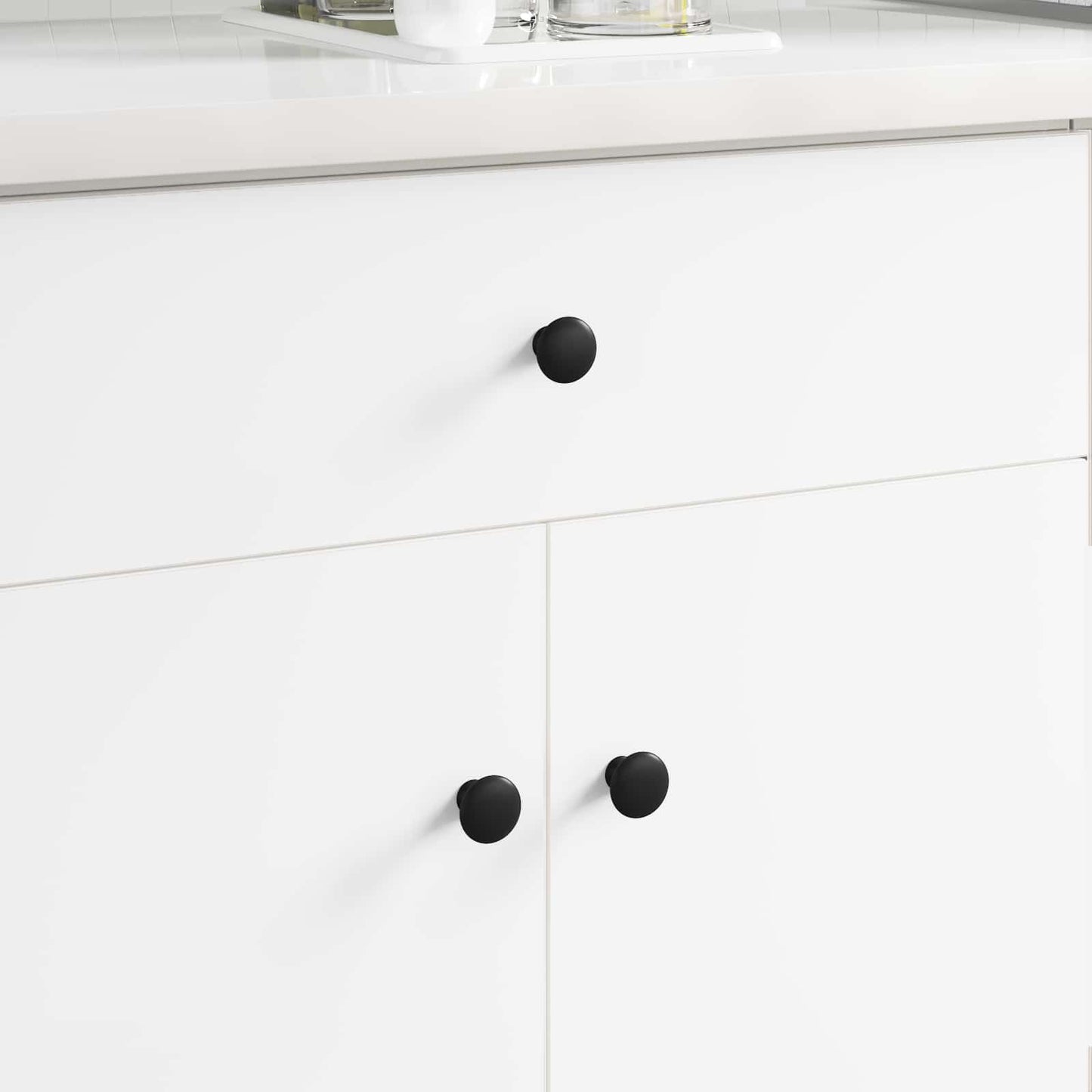 Handvat 12 pcs Zwart Ø30 mm Aluminium is nu te koop bij PeponiXL, paradijselijk wonen!