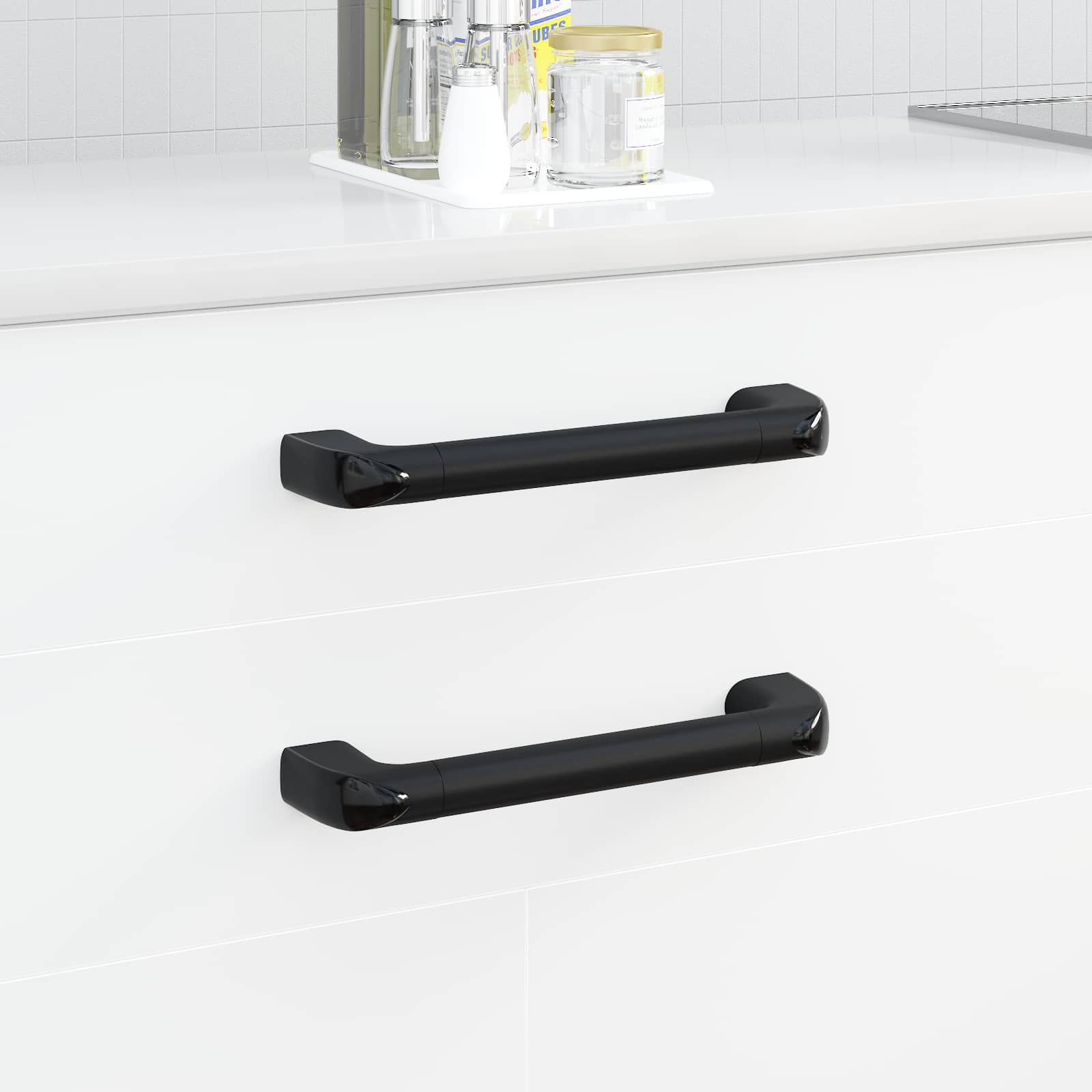 Handvat Effen 69 pcs Zwart 380 x 34 x 85 mm Aluminium en PP is nu te koop bij PeponiXL, paradijselijk wonen!