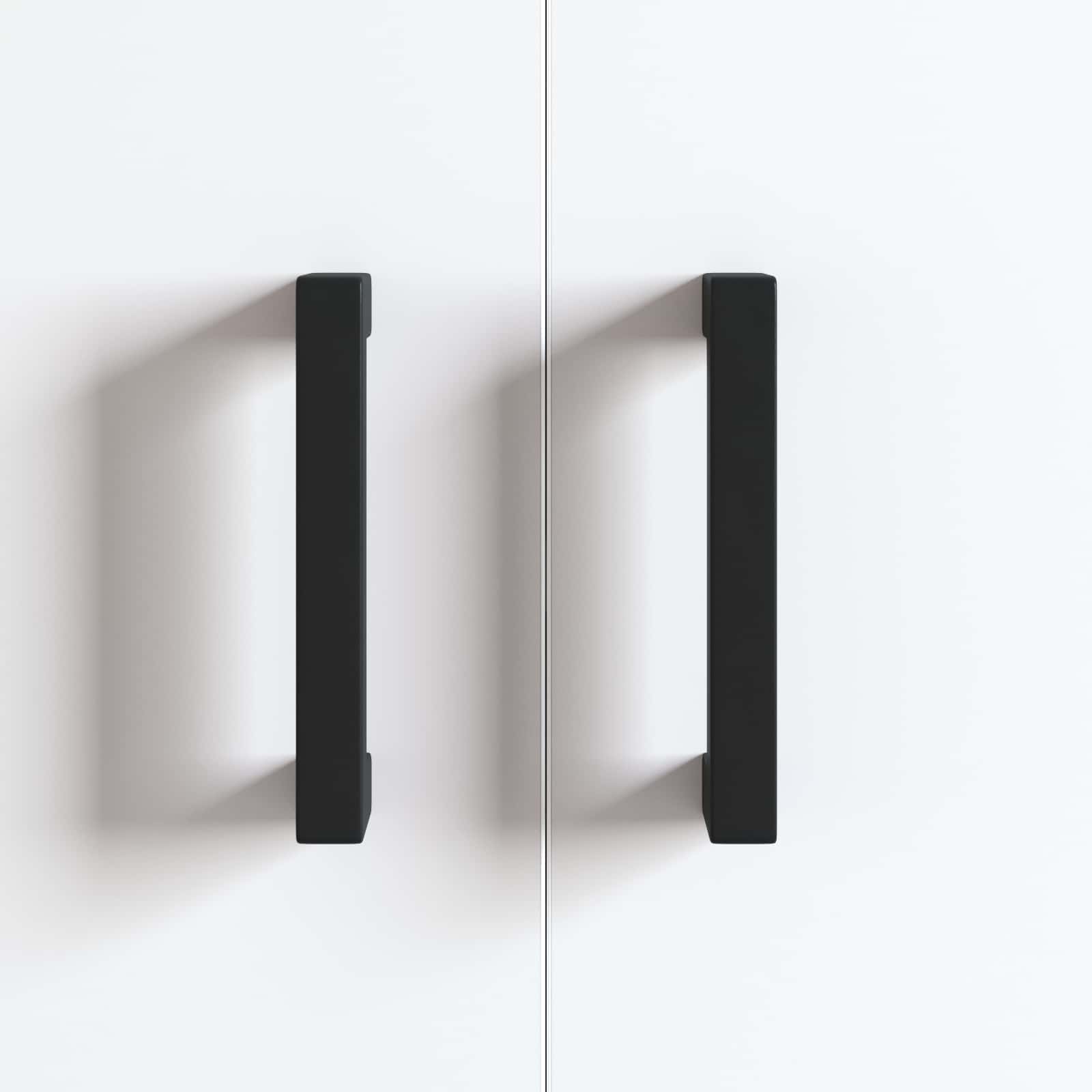 Meubelhandgreep 2 pcs Zwart 110 x 12 x 36 mm IJzer is nu te koop bij PeponiXL, paradijselijk wonen!