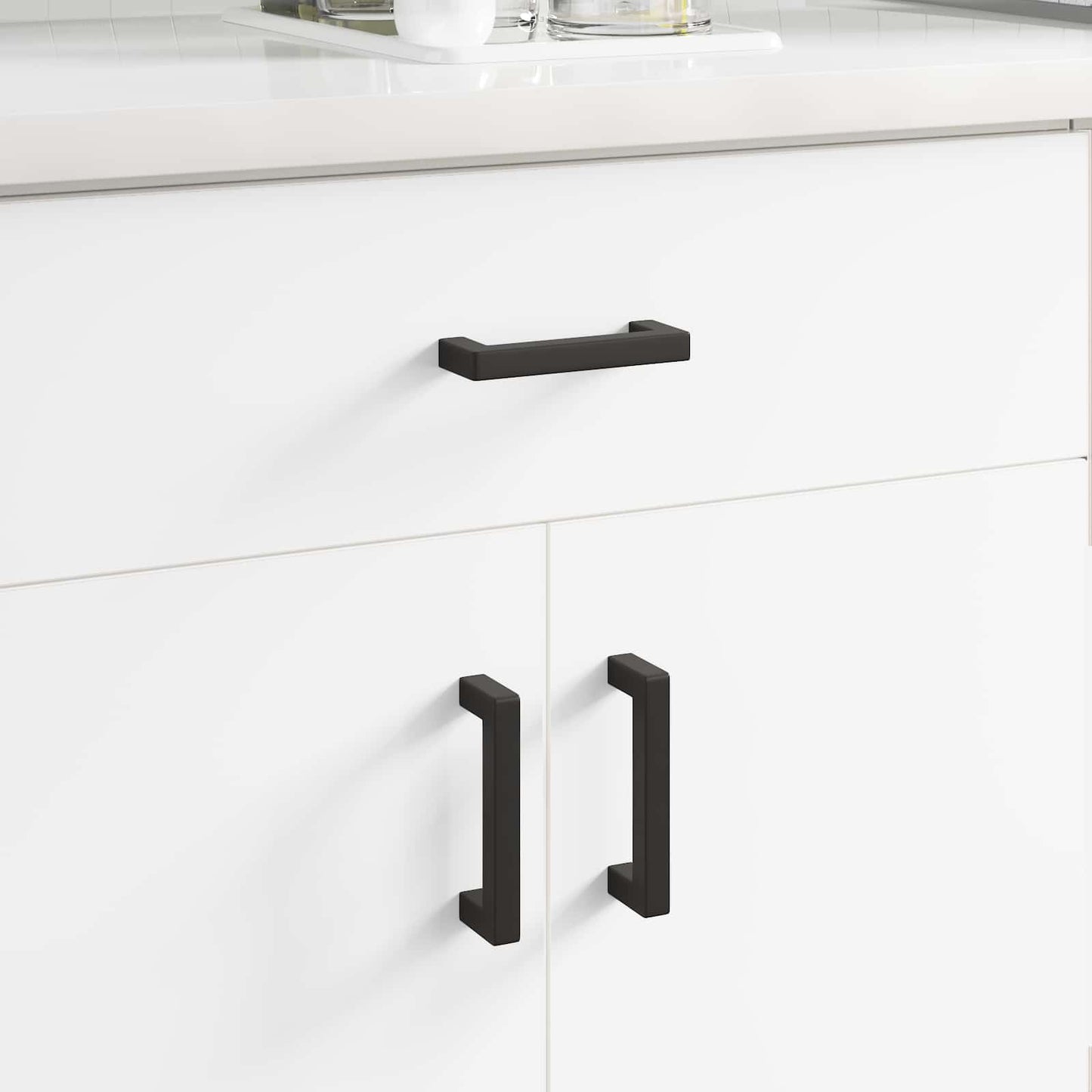 Meubelhandgreep 2 pcs Zwart 110 x 12 x 36 mm IJzer is nu te koop bij PeponiXL, paradijselijk wonen!