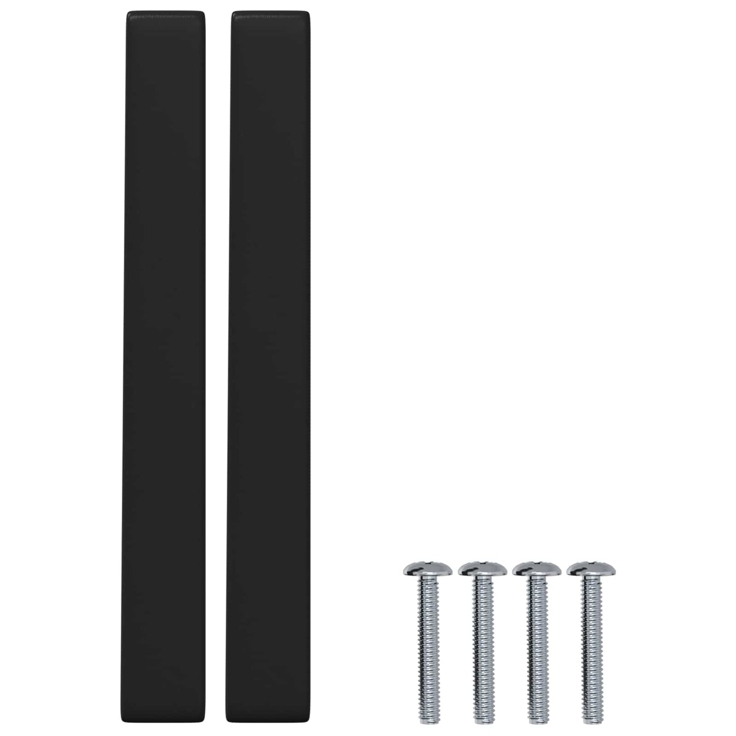 Meubelhandgreep 2 pcs Zwart 110 x 12 x 36 mm IJzer is nu te koop bij PeponiXL, paradijselijk wonen!