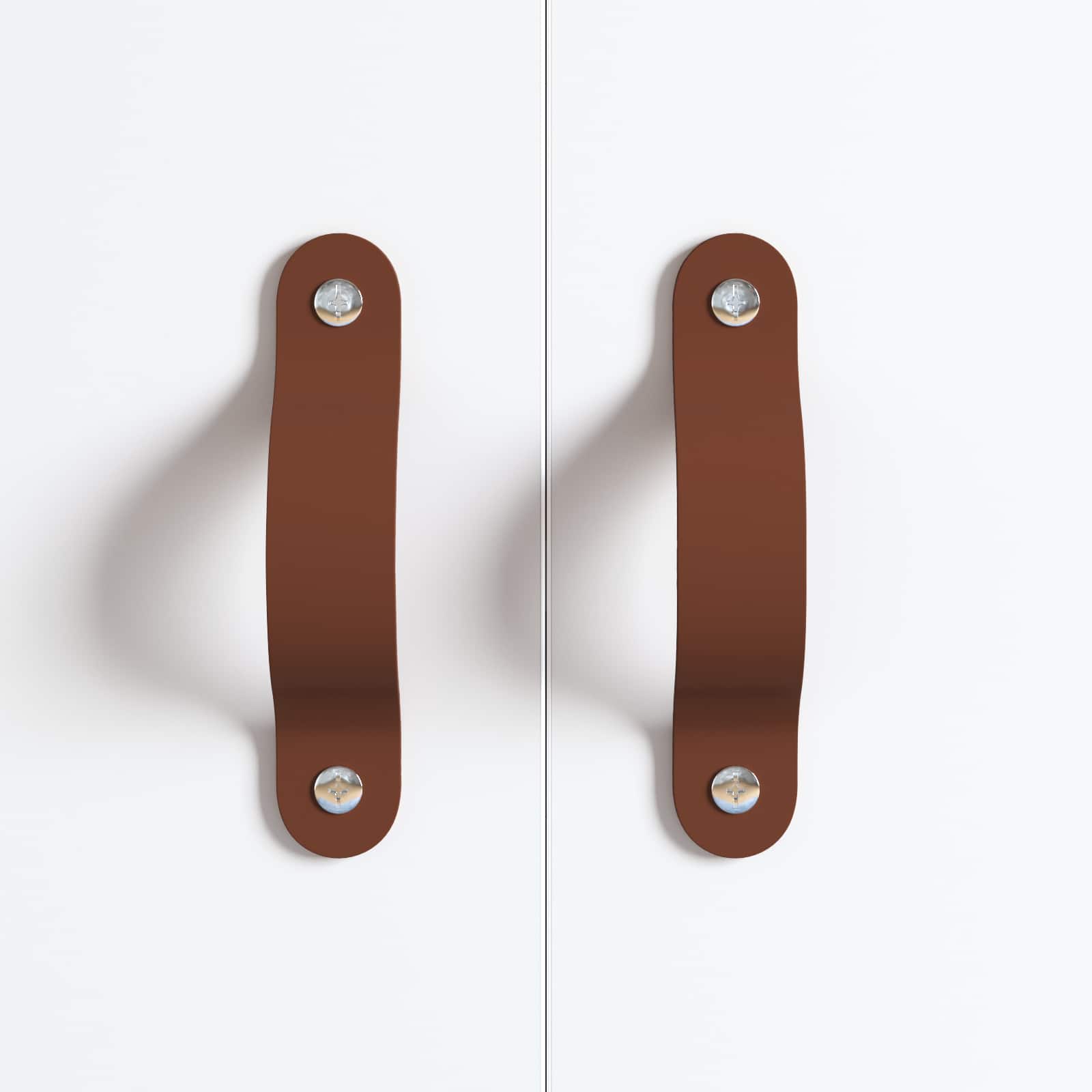 Kast Handvatten 2 pcs Bruin 140 x 25 x 2,3 mm PU is nu te koop bij PeponiXL, paradijselijk wonen!