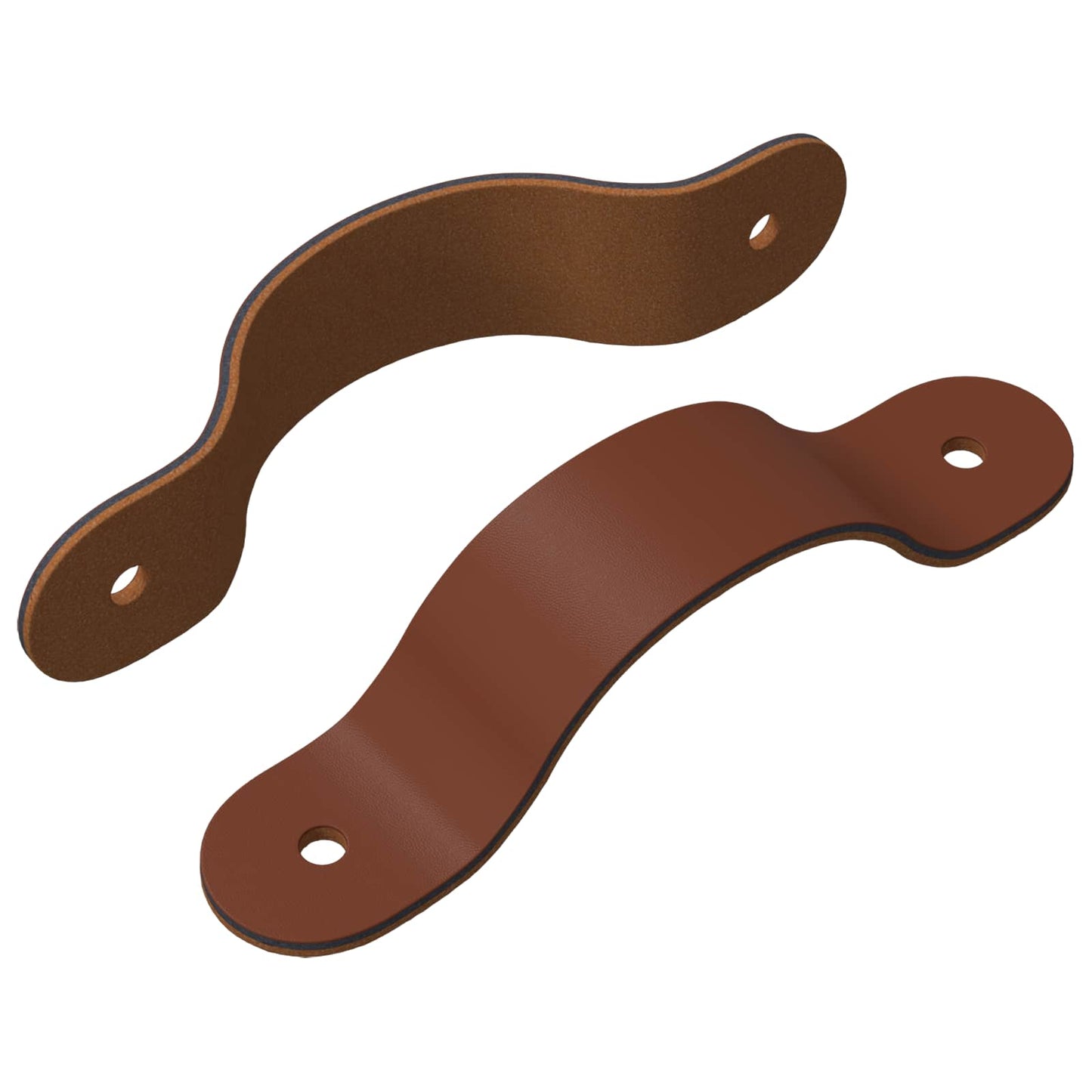 Kast Handvatten 2 pcs Bruin 140 x 25 x 2,3 mm PU is nu te koop bij PeponiXL, paradijselijk wonen!
