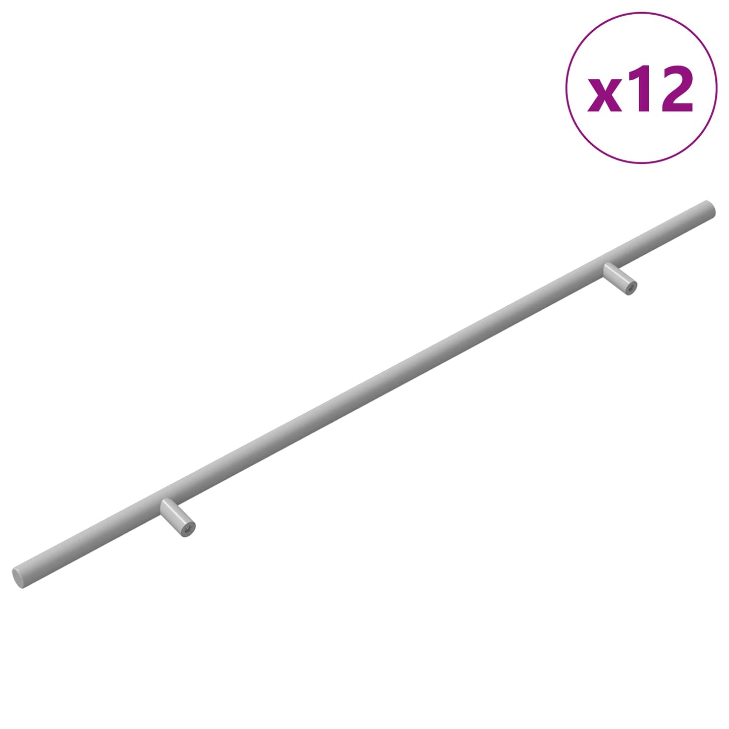Handvat 12 pcs Zilver 500 mm Staal is nu te koop bij PeponiXL, paradijselijk wonen!