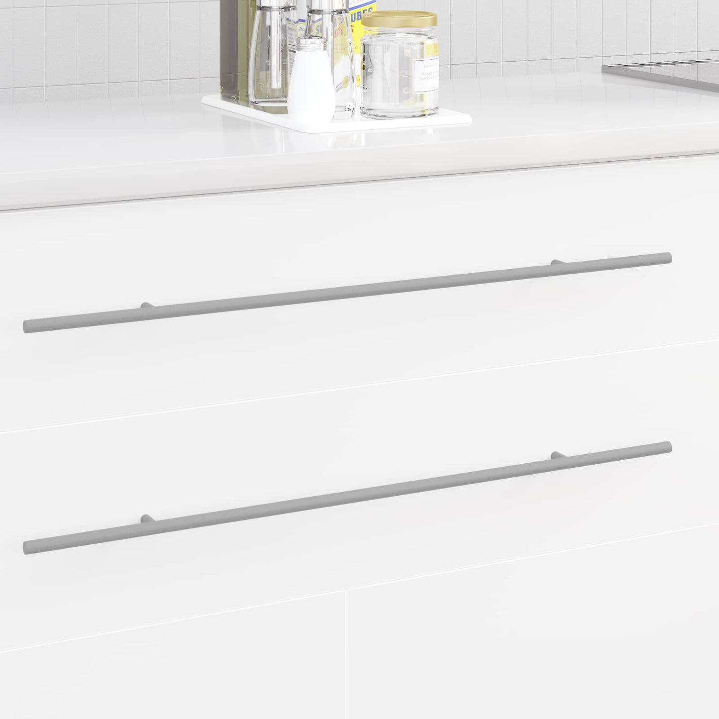 Kasthandgreep 12 pcs Zilver 700mm Roestvrij staal is nu te koop bij PeponiXL, paradijselijk wonen!
