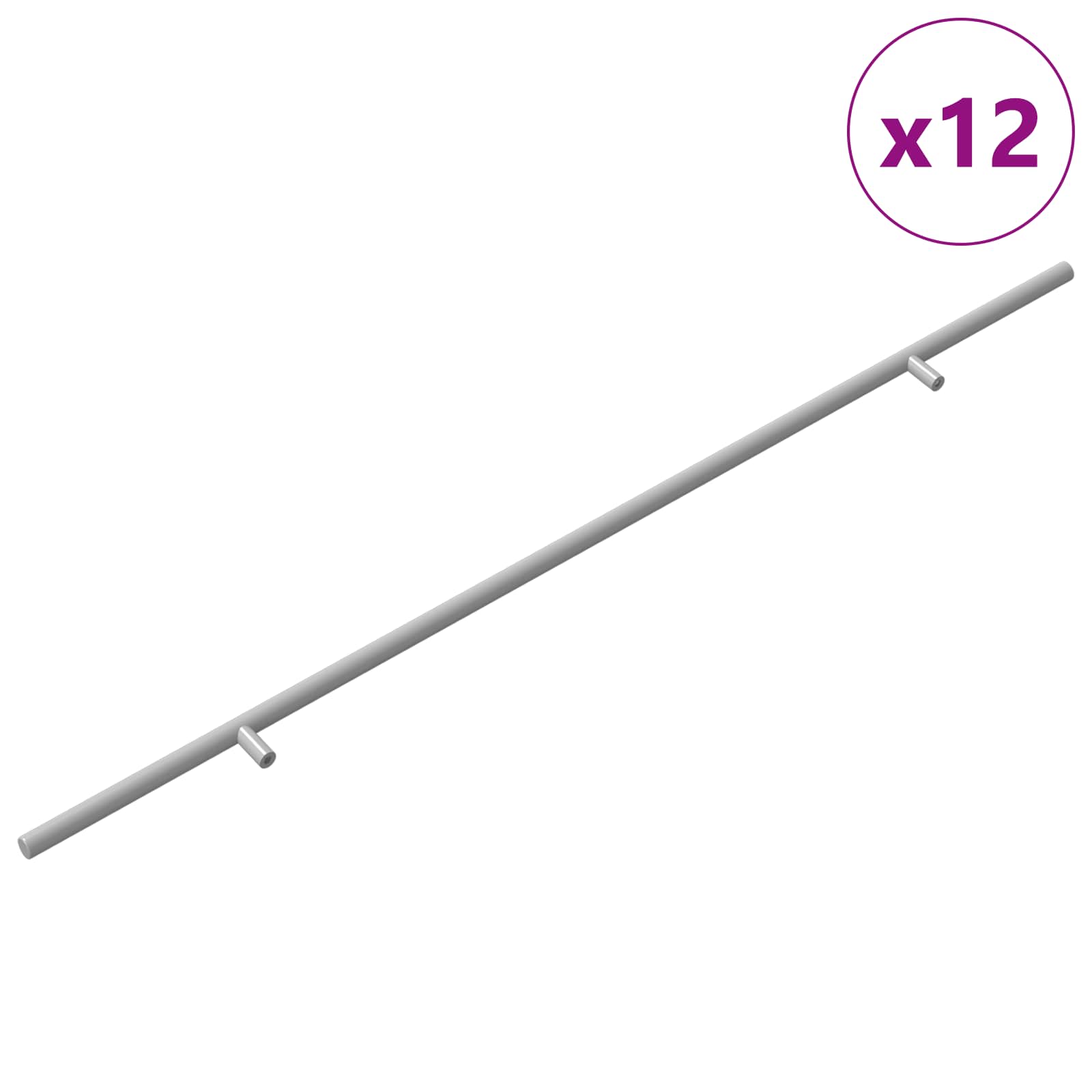 Kasthandgreep 12 pcs Zilver 700mm Roestvrij staal is nu te koop bij PeponiXL, paradijselijk wonen!