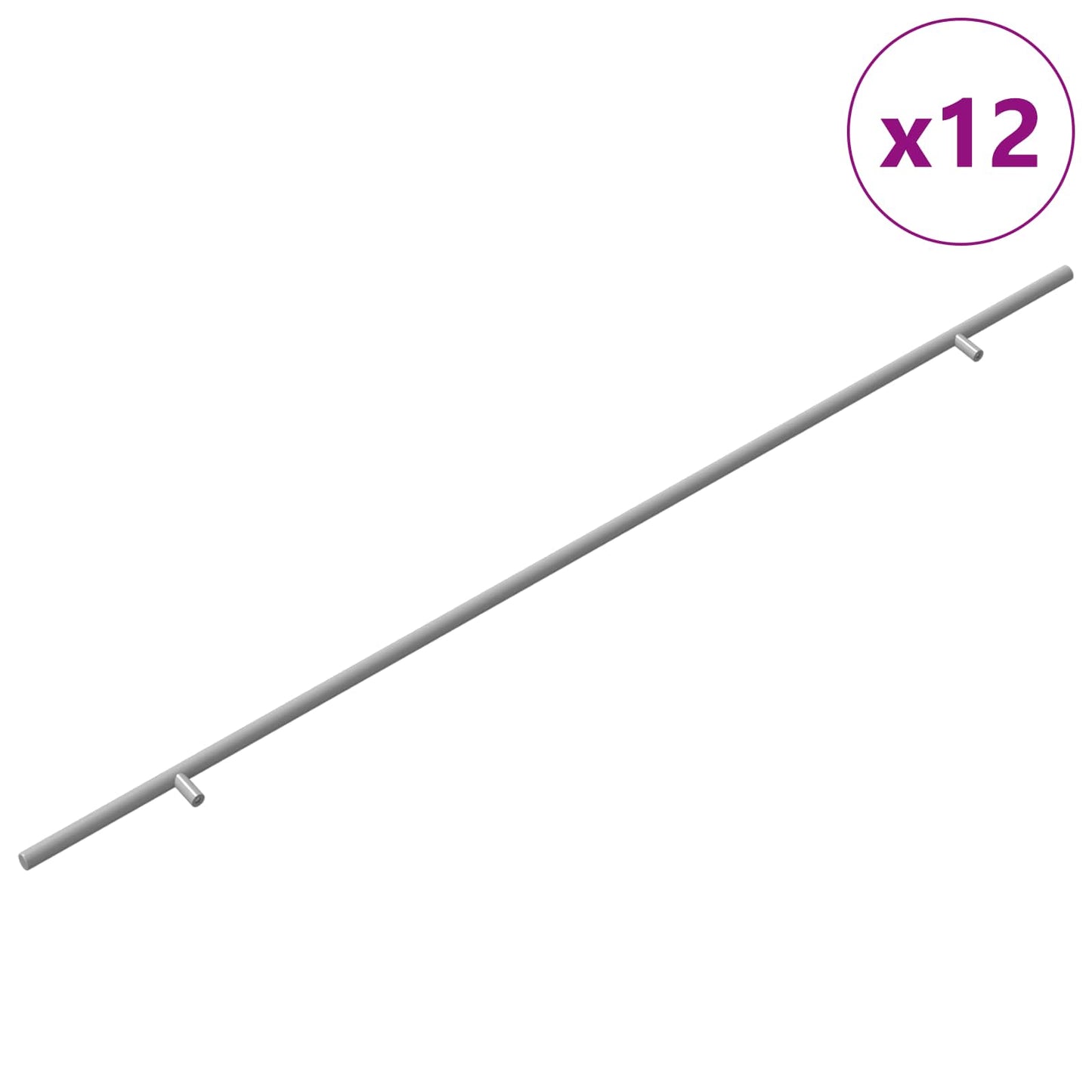 Kasthandgreep 12 pcs Zilver 900 mm Roestvrij staal is nu te koop bij PeponiXL, paradijselijk wonen!