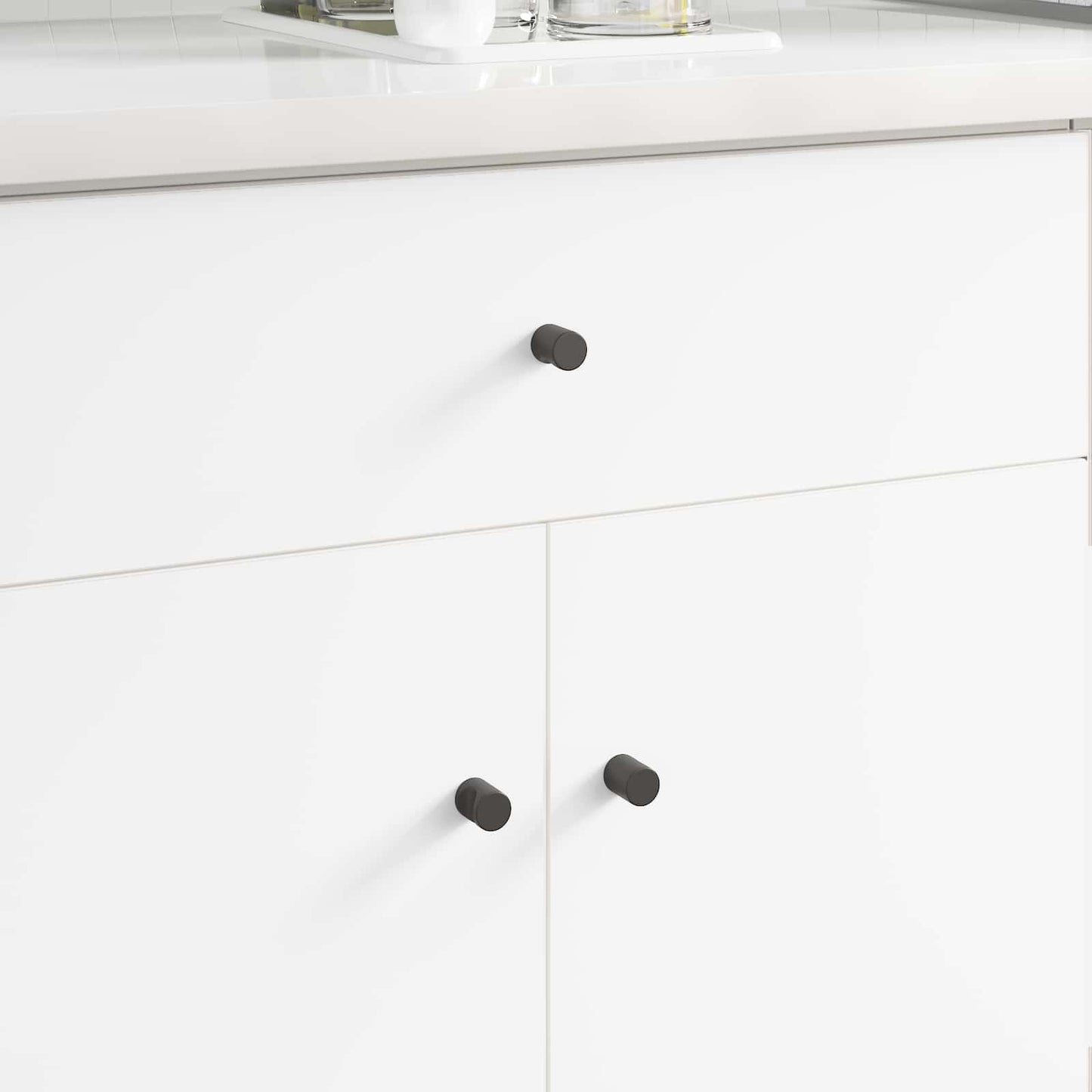 Kastknop 2 pcs Zwart 18 x 23 mm IJzer is nu te koop bij PeponiXL, paradijselijk wonen!