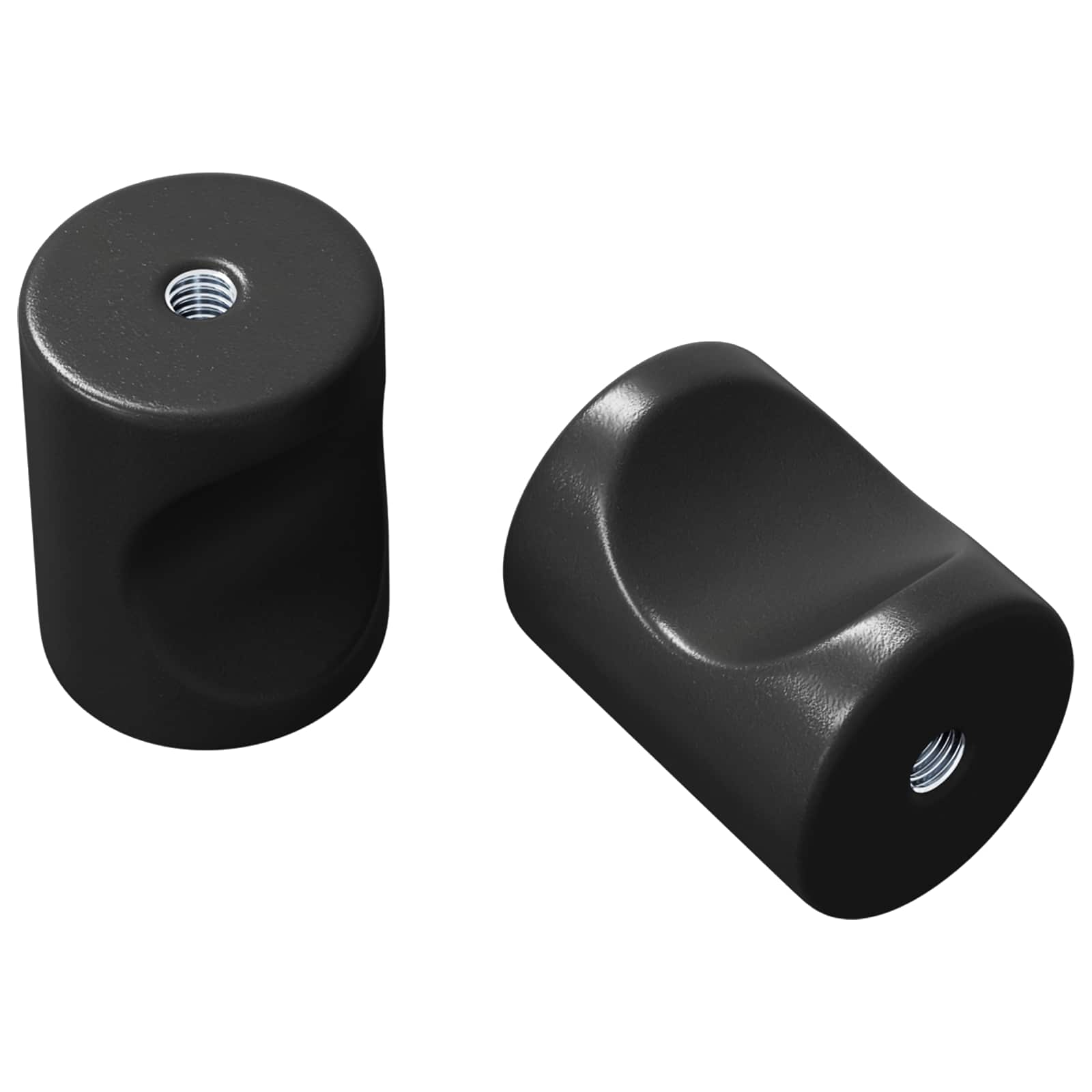 Kastknop 2 pcs Zwart 18 x 23 mm IJzer is nu te koop bij PeponiXL, paradijselijk wonen!