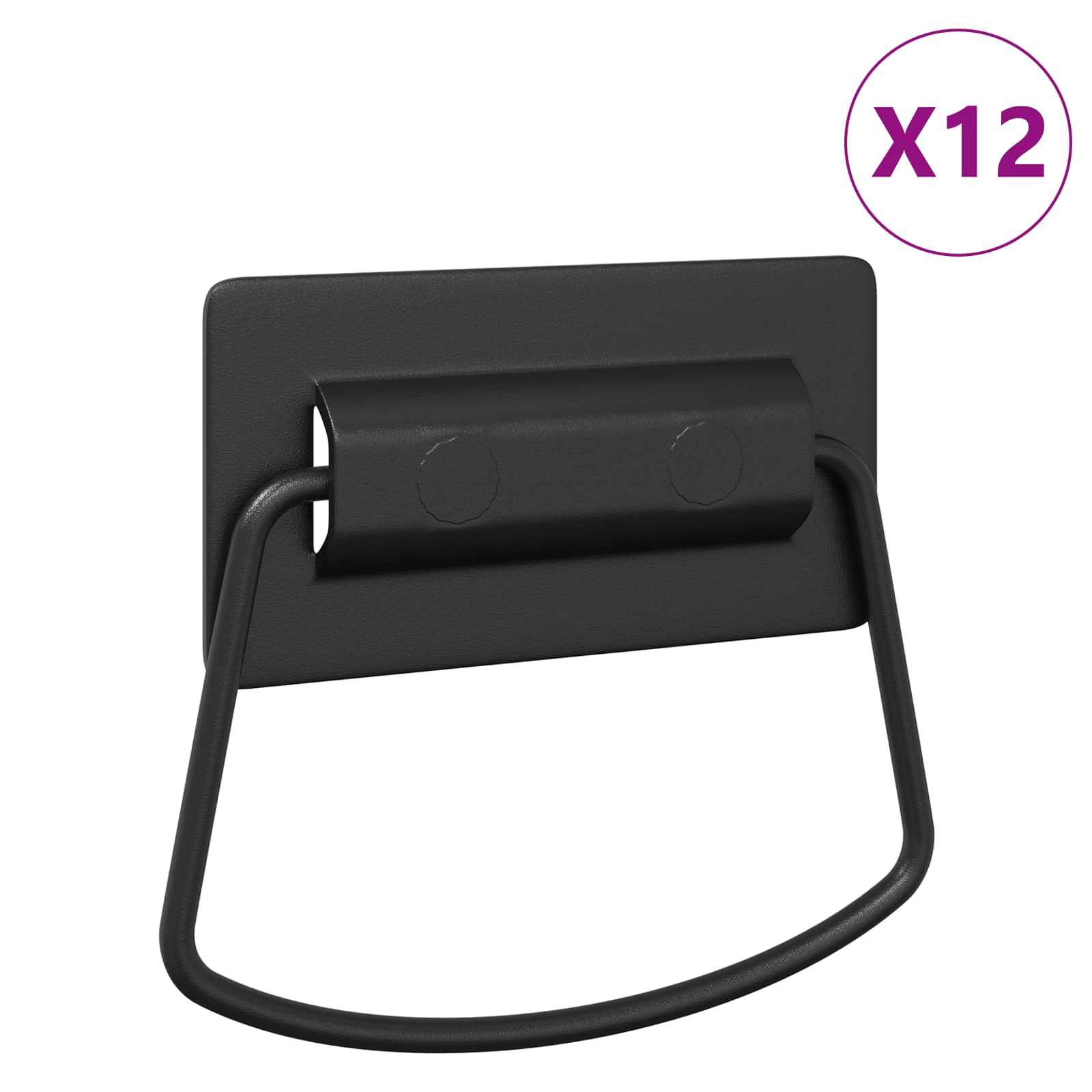 Kast Handvatten 12 pcs Zwart 85 x 45 mm Metaal is nu te koop bij PeponiXL, paradijselijk wonen!