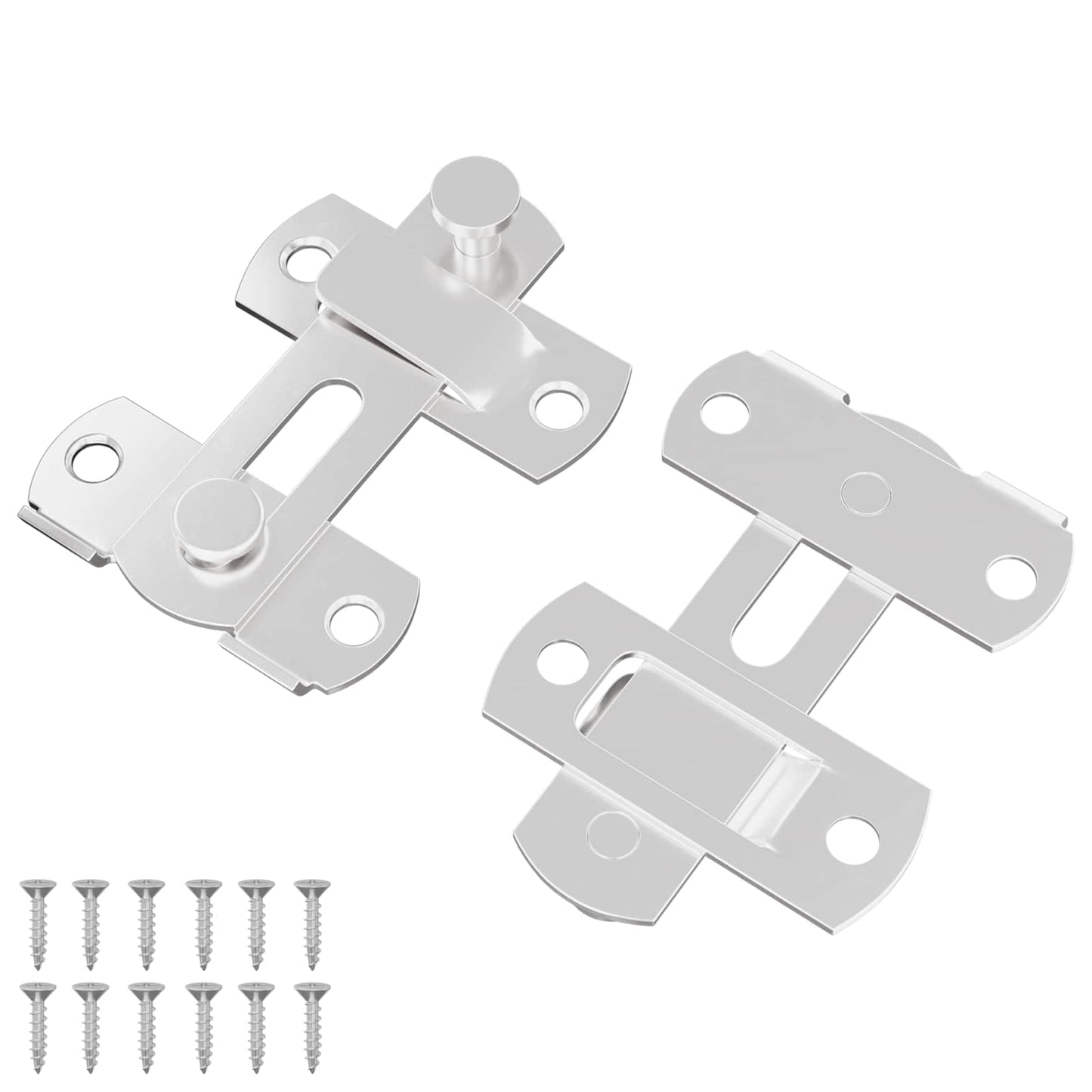 Deurslot 2 pcs Zilver 70 x 8 mm Staal is nu te koop bij PeponiXL, paradijselijk wonen!