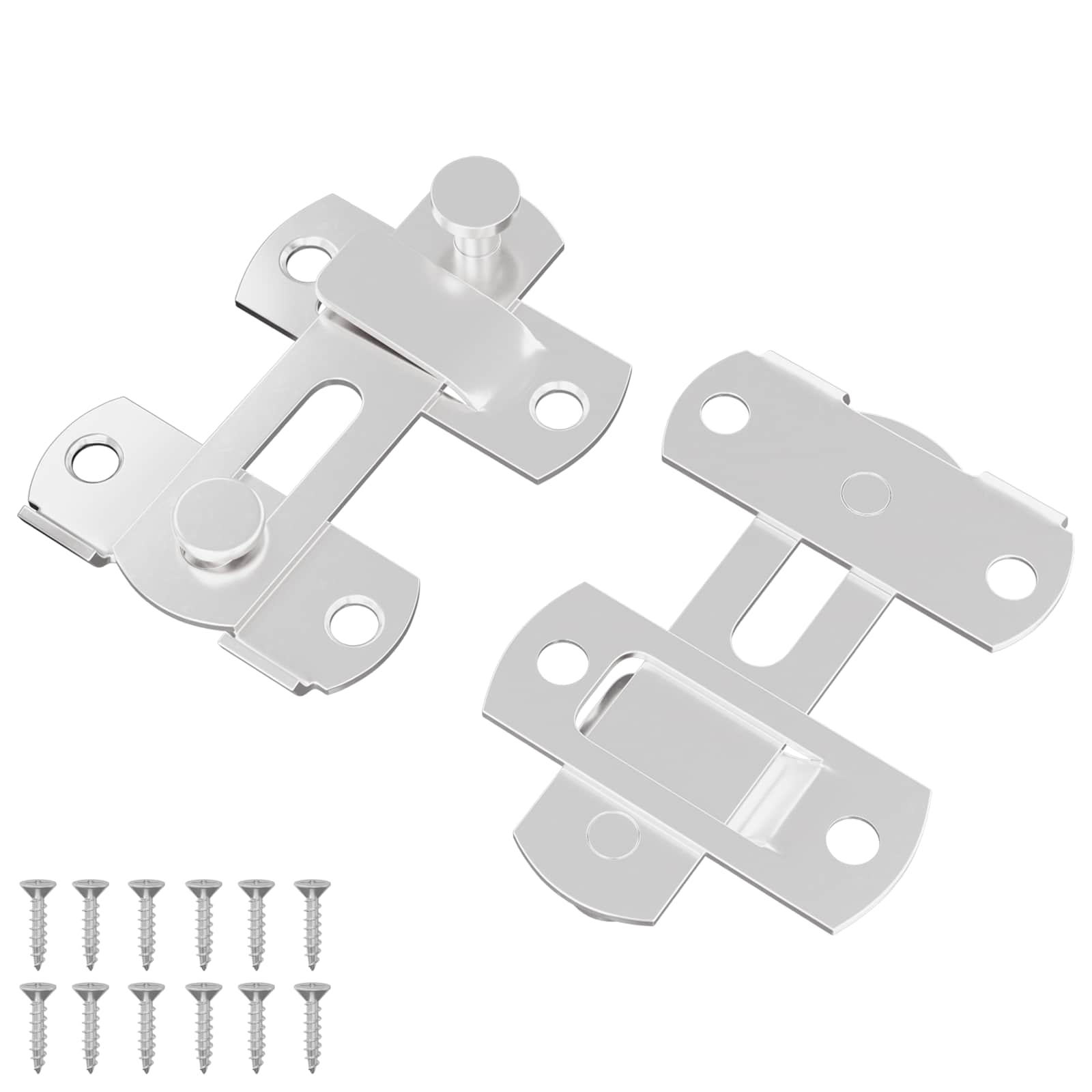 Deurslot 2 pcs Zilver 70 x 8 mm Staal is nu te koop bij PeponiXL, paradijselijk wonen!