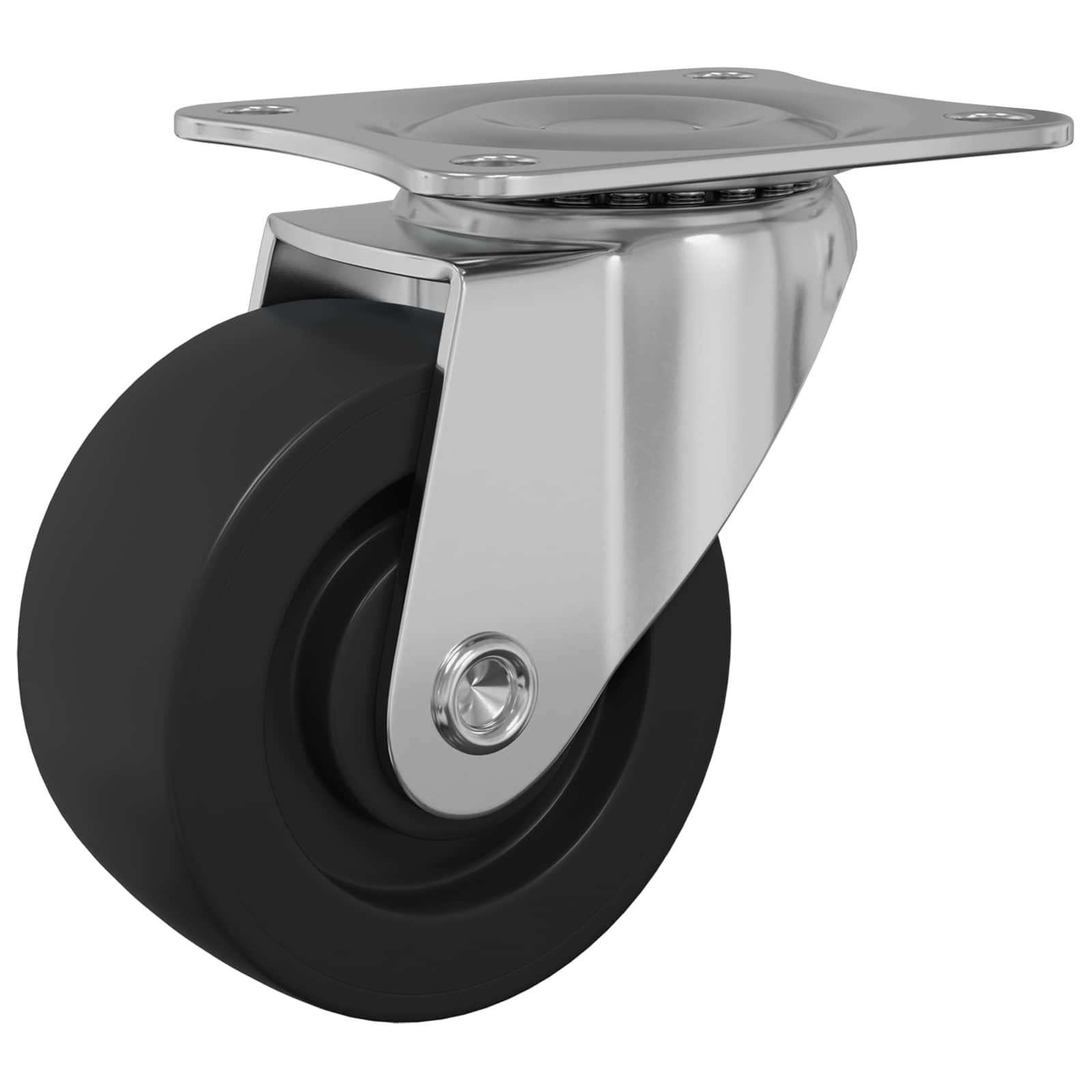Zwenkwiel 12 pcs Zilver 60 x 60 x 50 mm IJs en nylon is nu te koop bij PeponiXL, paradijselijk wonen!