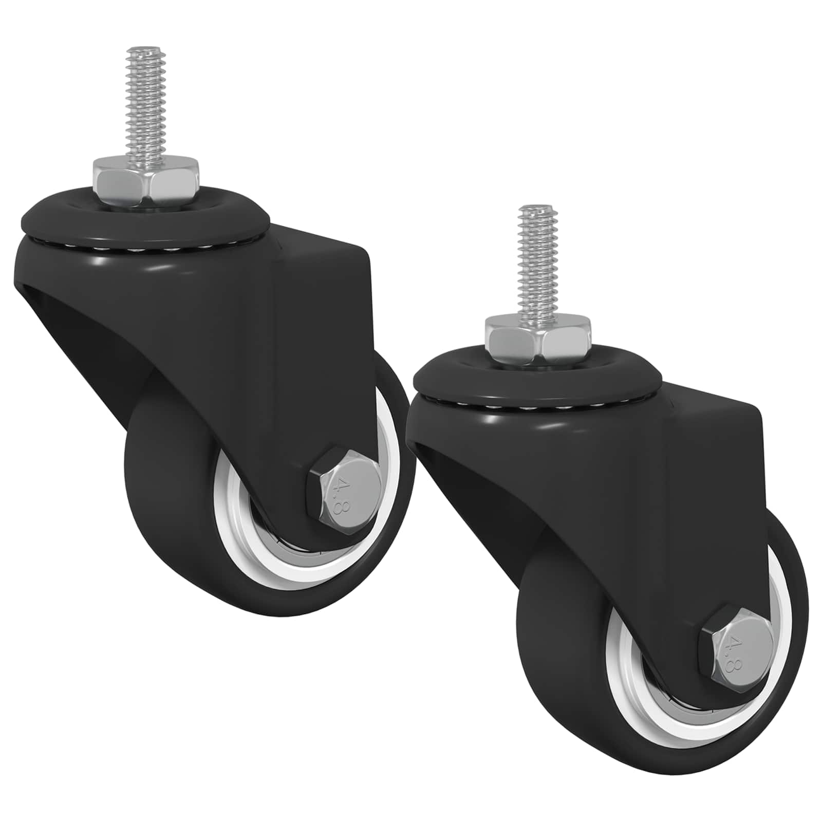Zwenkwiel 2 pcs Zwart 40,4 x 40,4 x 19,7 mm IJs en nylon is nu te koop bij PeponiXL, paradijselijk wonen!