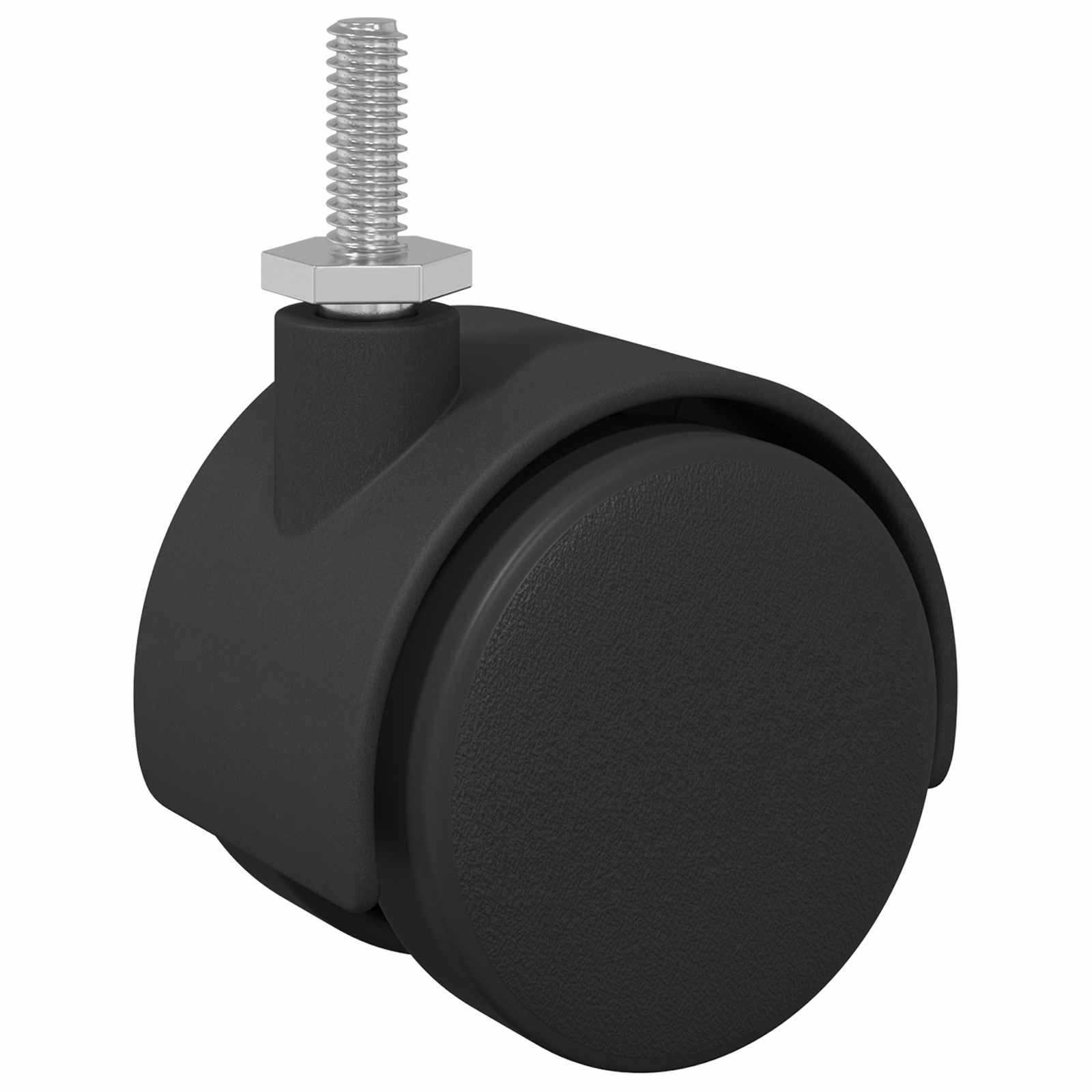 Caster 2 pcs Zwart en Zilver 40,1 x 40,1 x 37,8 mm Ijzer en PP is nu te koop bij PeponiXL, paradijselijk wonen!