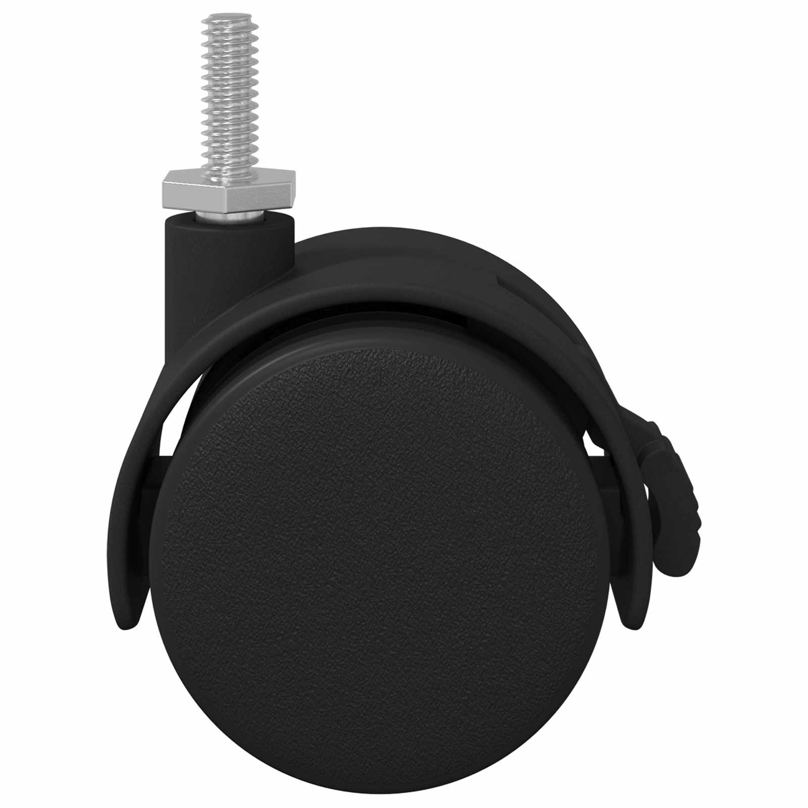 Caster 2 pcs Zwart en Zilver 40,1 x 40,1 x 37,8 mm Ijzer en PP is nu te koop bij PeponiXL, paradijselijk wonen!
