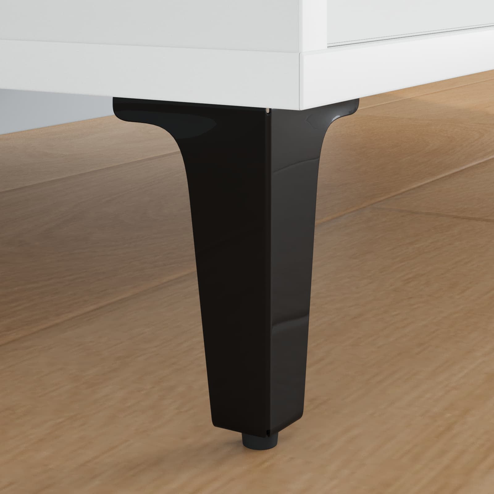 Meubelpoten 2 pcs Zwart 54,1 x 54,1 x 100 mm IJzer is nu te koop bij PeponiXL, paradijselijk wonen!