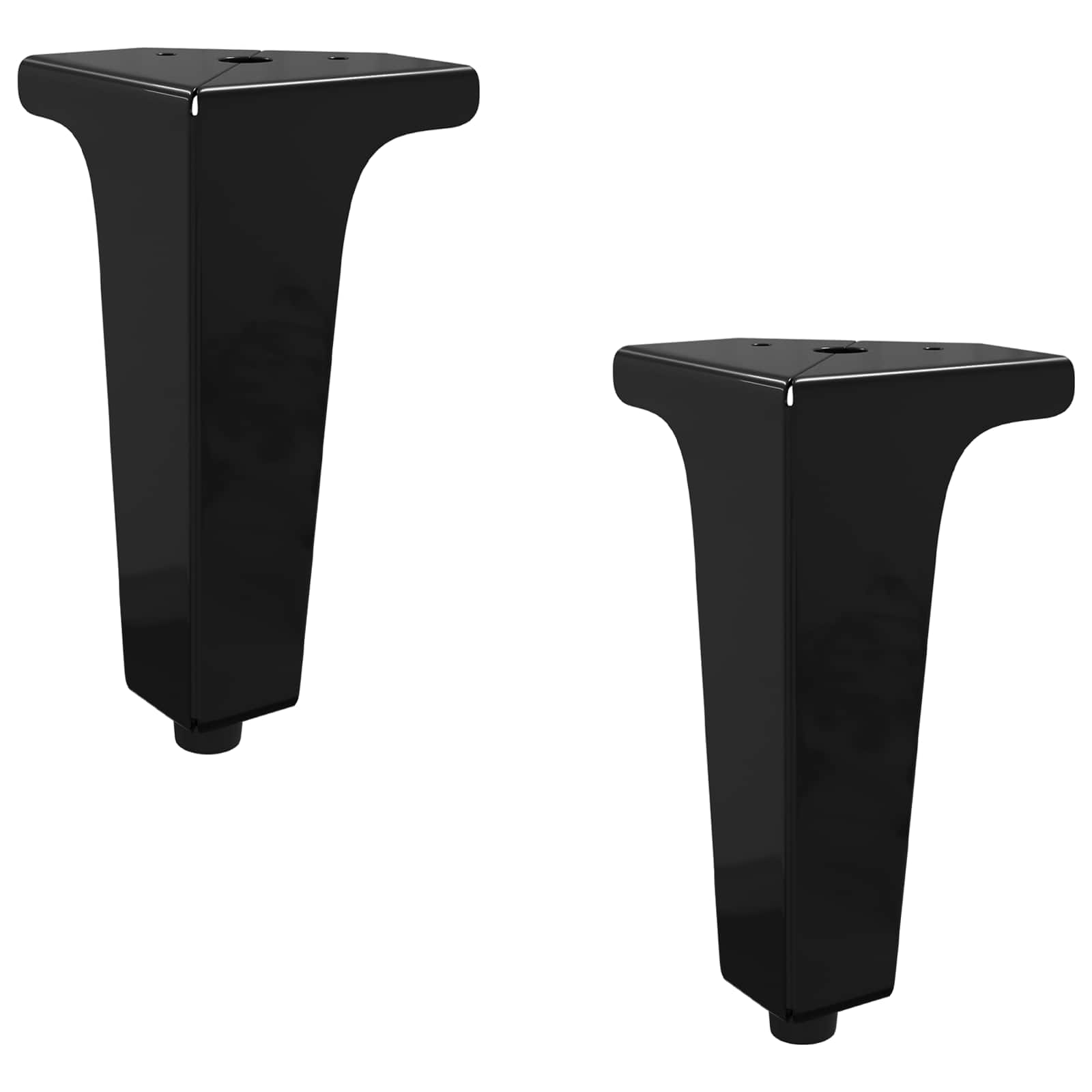 Meubelpoten 2 pcs Zwart 54,1 x 54,1 x 100 mm IJzer is nu te koop bij PeponiXL, paradijselijk wonen!