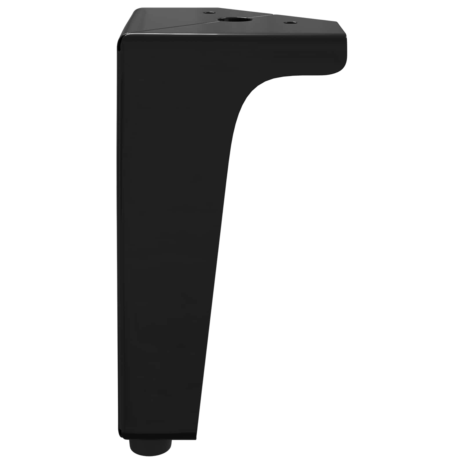 Meubelpoten 2 pcs Zwart 54,1 x 54,1 x 100 mm IJzer is nu te koop bij PeponiXL, paradijselijk wonen!