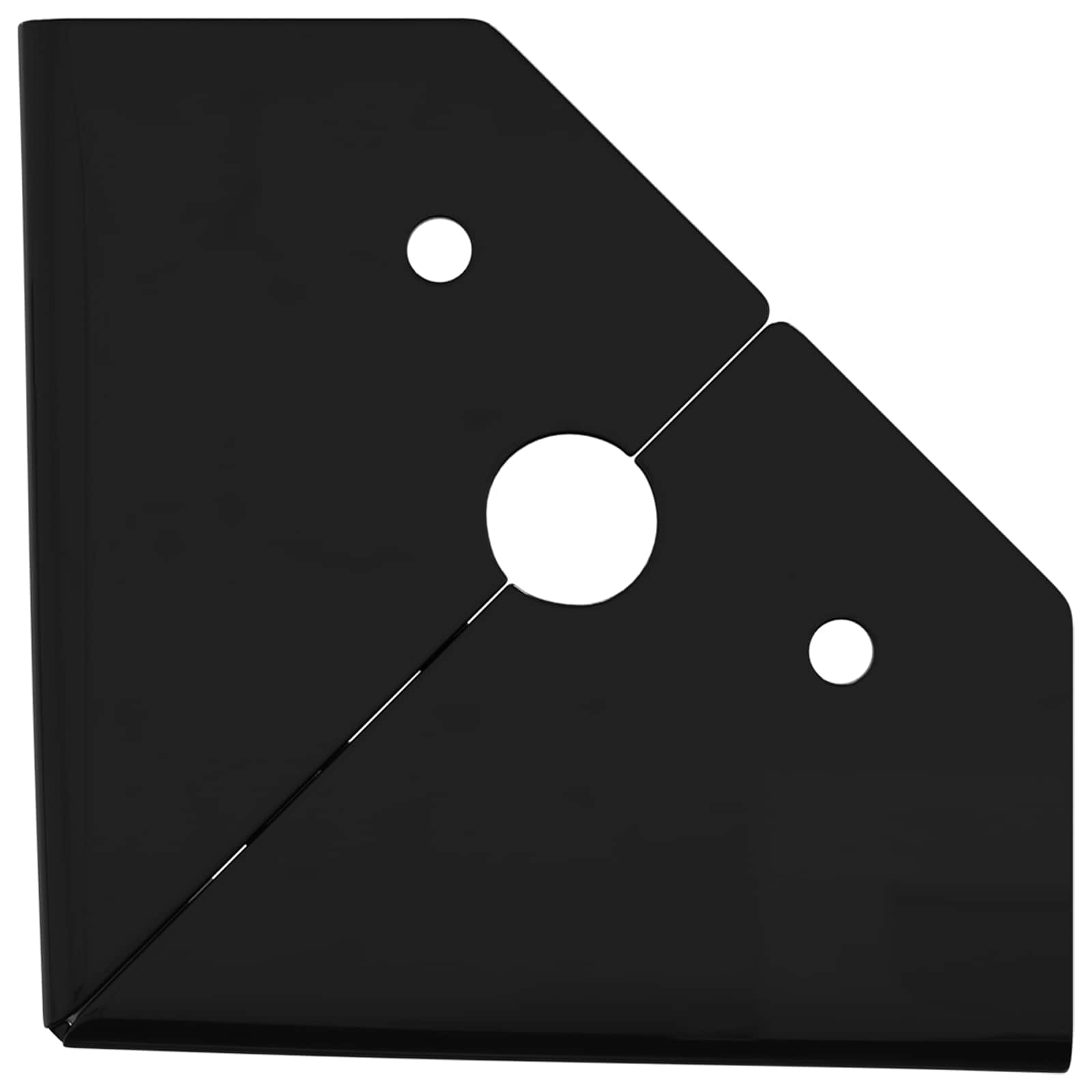 Meubelpoten 12 pcs Zwart 54,1 x 54,1 x 100 mm IJzer is nu te koop bij PeponiXL, paradijselijk wonen!