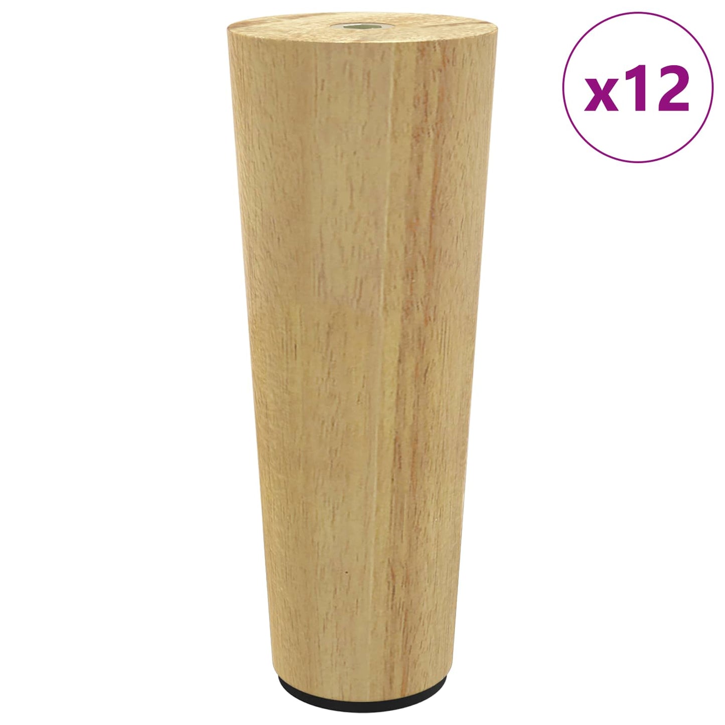 Meubelpoten 12 pcs Bruin Ø 44 x 100 mm Massief Eucalyptus Hout is nu te koop bij PeponiXL, paradijselijk wonen!