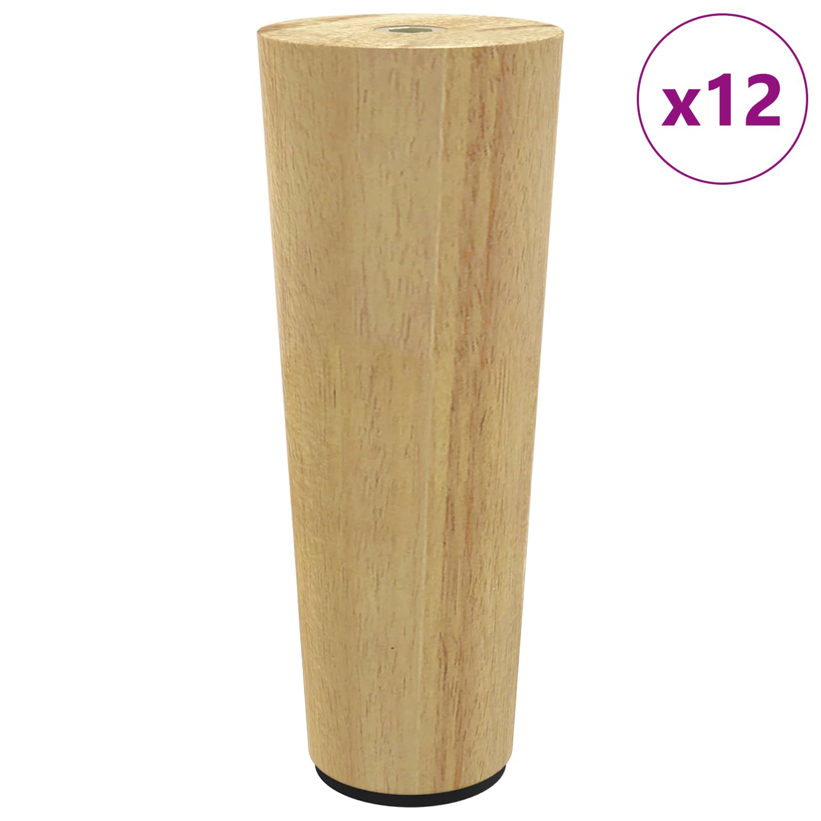Meubelpoten 12 pcs Bruin Ø 44 x 100 mm Massief Eucalyptus Hout is nu te koop bij PeponiXL, paradijselijk wonen!