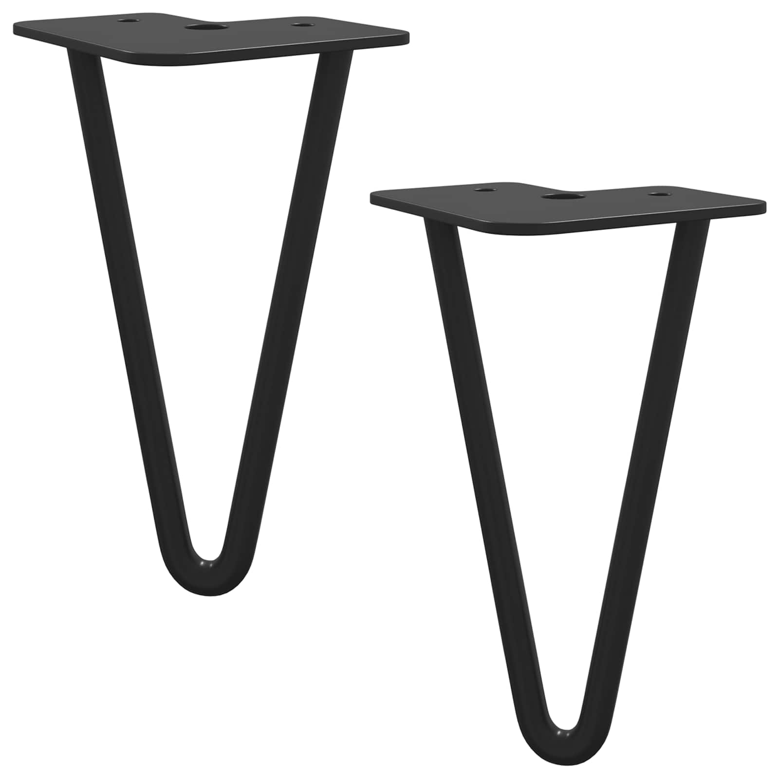 Meubelpoot 2 pcs Zwart 54.1 x 54.1 x 100 mm IJzer is nu te koop bij PeponiXL, paradijselijk wonen!
