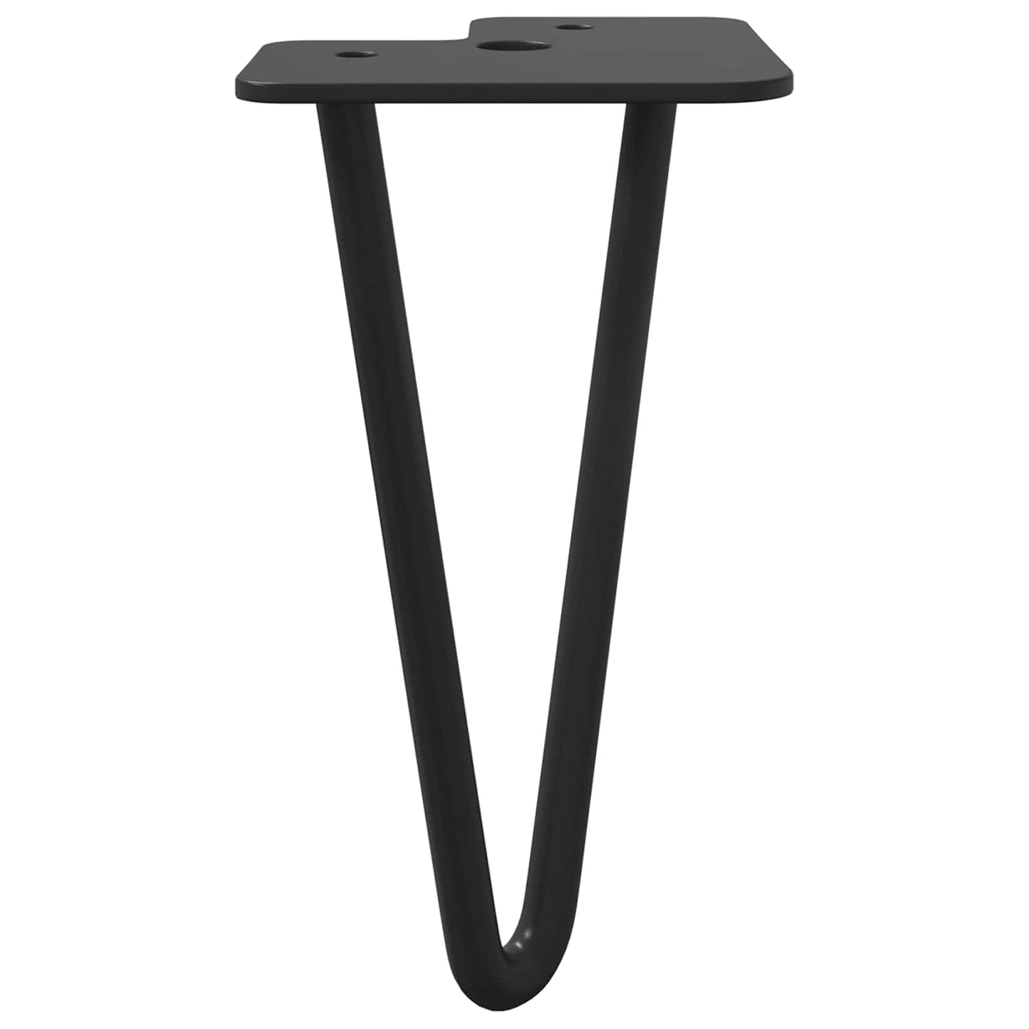 Meubelpoot 2 pcs Zwart 54.1 x 54.1 x 100 mm IJzer is nu te koop bij PeponiXL, paradijselijk wonen!