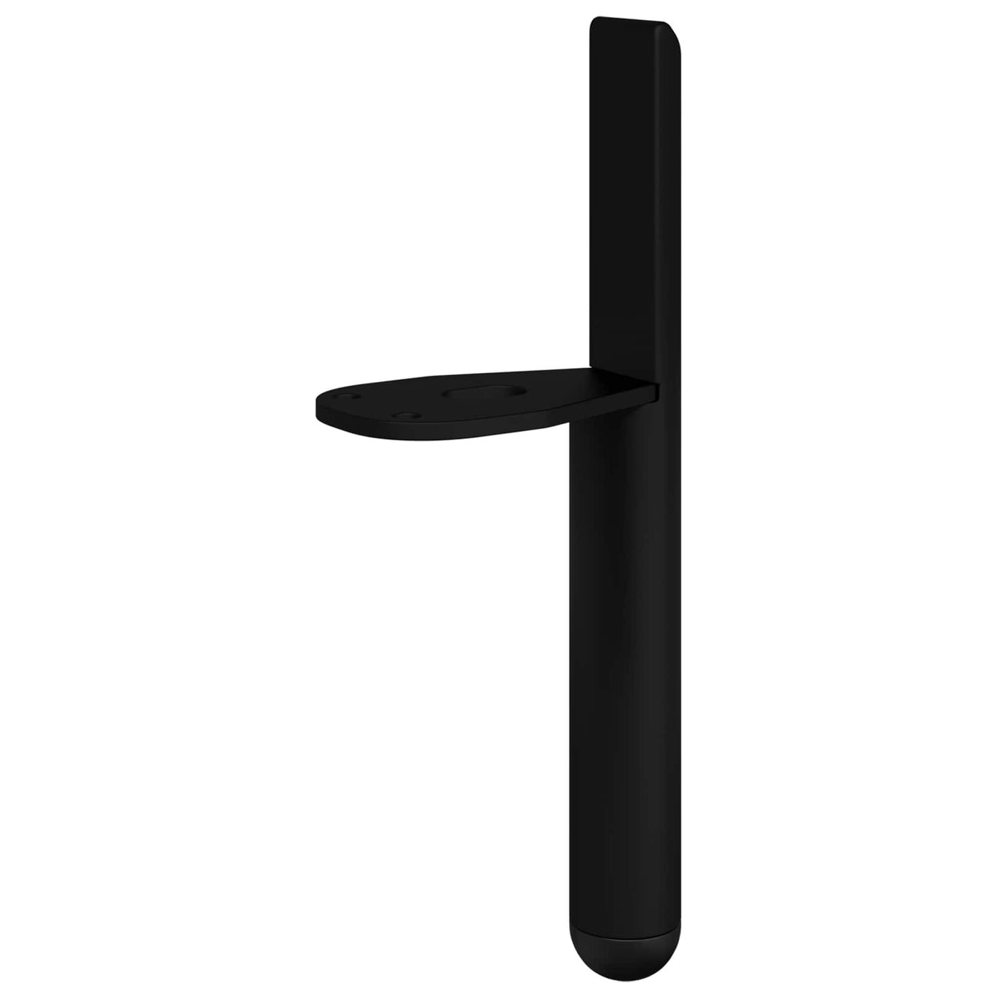 Meubelpoten 12 pcs Zwart 66 x 36 x 160 mm IJzer is nu te koop bij PeponiXL, paradijselijk wonen!