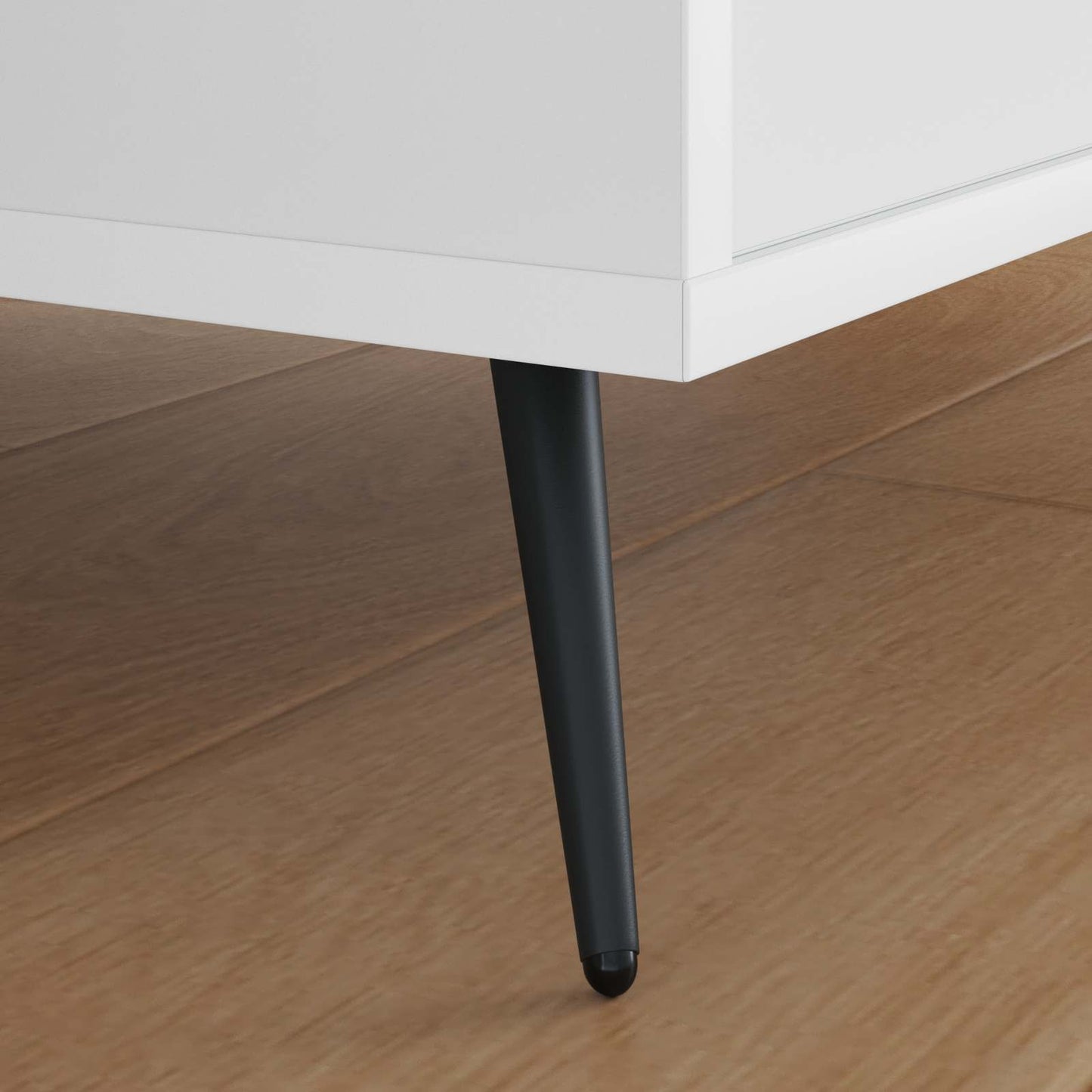 Staande Voeten 2 pcs Zwart 56 x 56 x 100 mm IJzer is nu te koop bij PeponiXL, paradijselijk wonen!