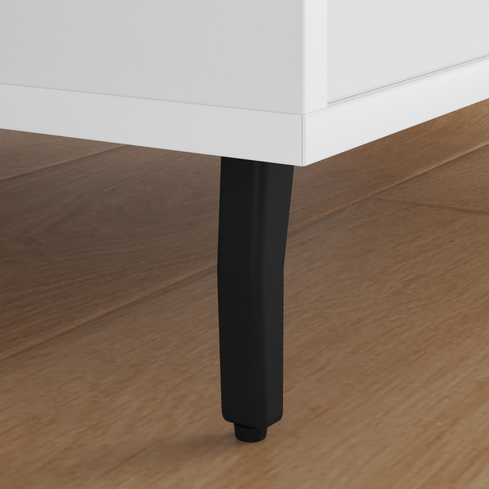 Staande Poten 2 pcs Zwart 40 x 40 x 100 mm IJzer is nu te koop bij PeponiXL, paradijselijk wonen!
