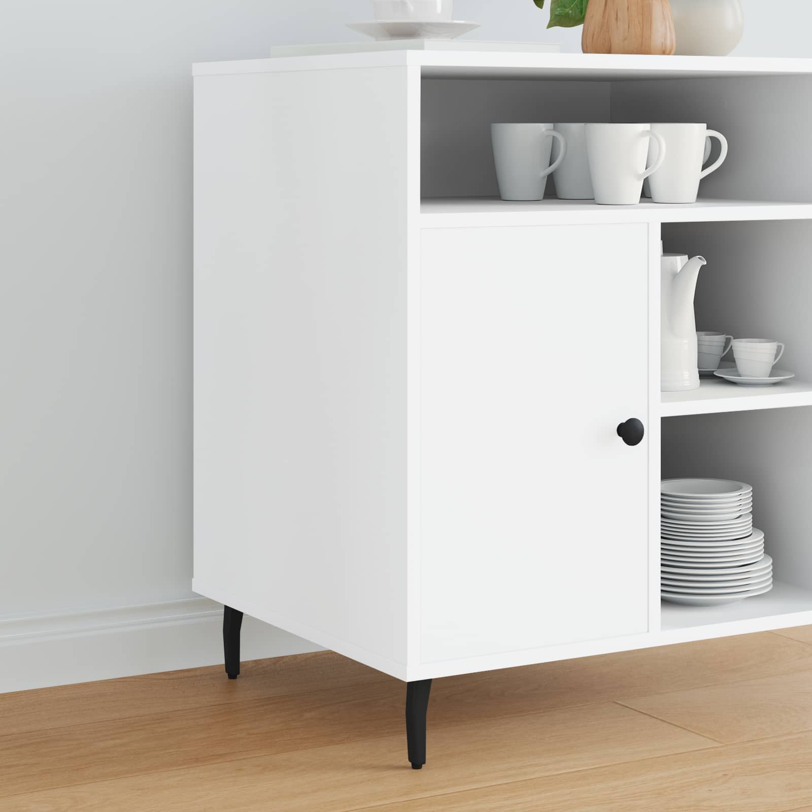 Staande Poten 12 pcs Zwart 40 x 40 x 100 mm IJzer is nu te koop bij PeponiXL, paradijselijk wonen!
