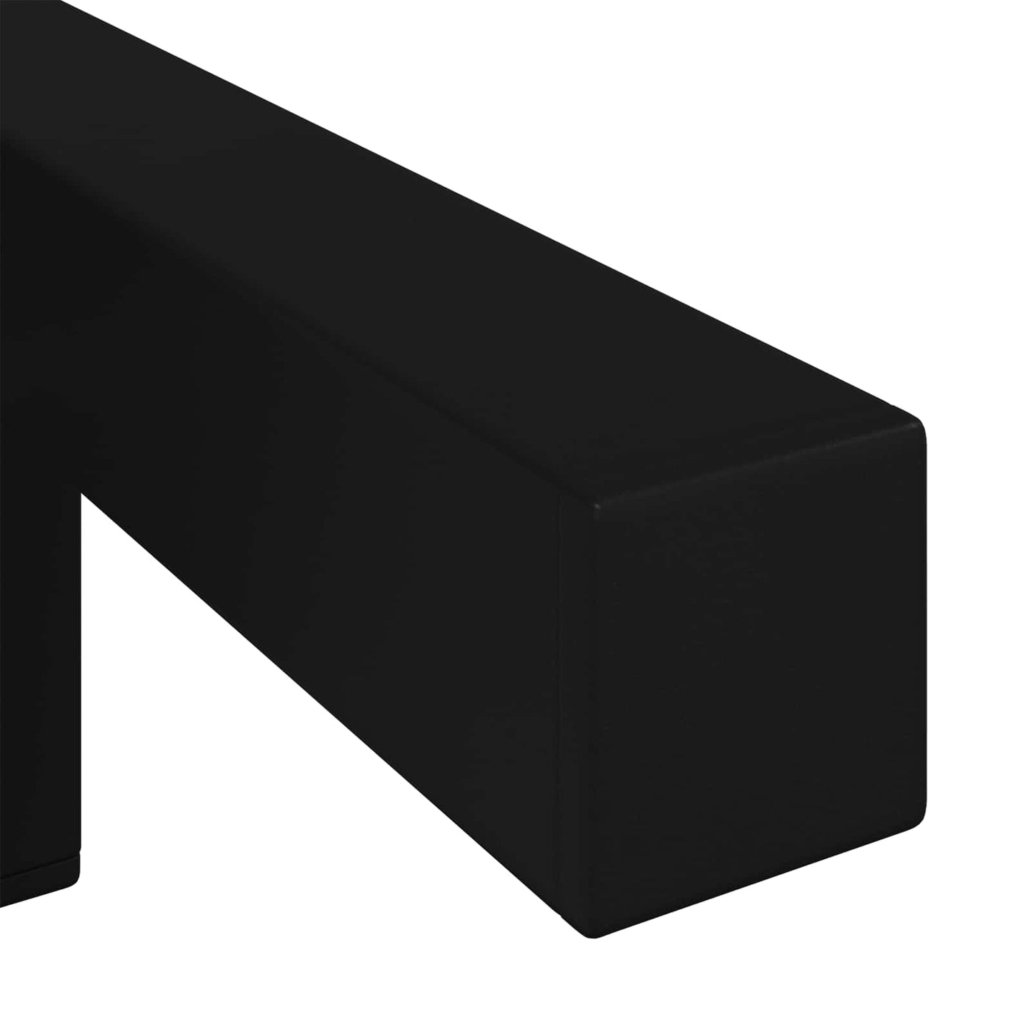 Staande Poten 2 pcs Zwart 57 x 57 x 100 mm IJzer is nu te koop bij PeponiXL, paradijselijk wonen!