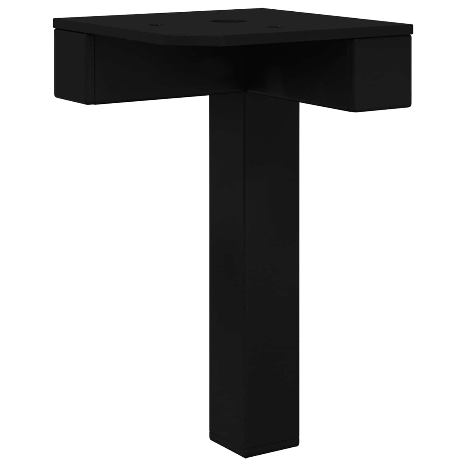 Staande Poten 2 pcs Zwart 57 x 57 x 100 mm IJzer is nu te koop bij PeponiXL, paradijselijk wonen!