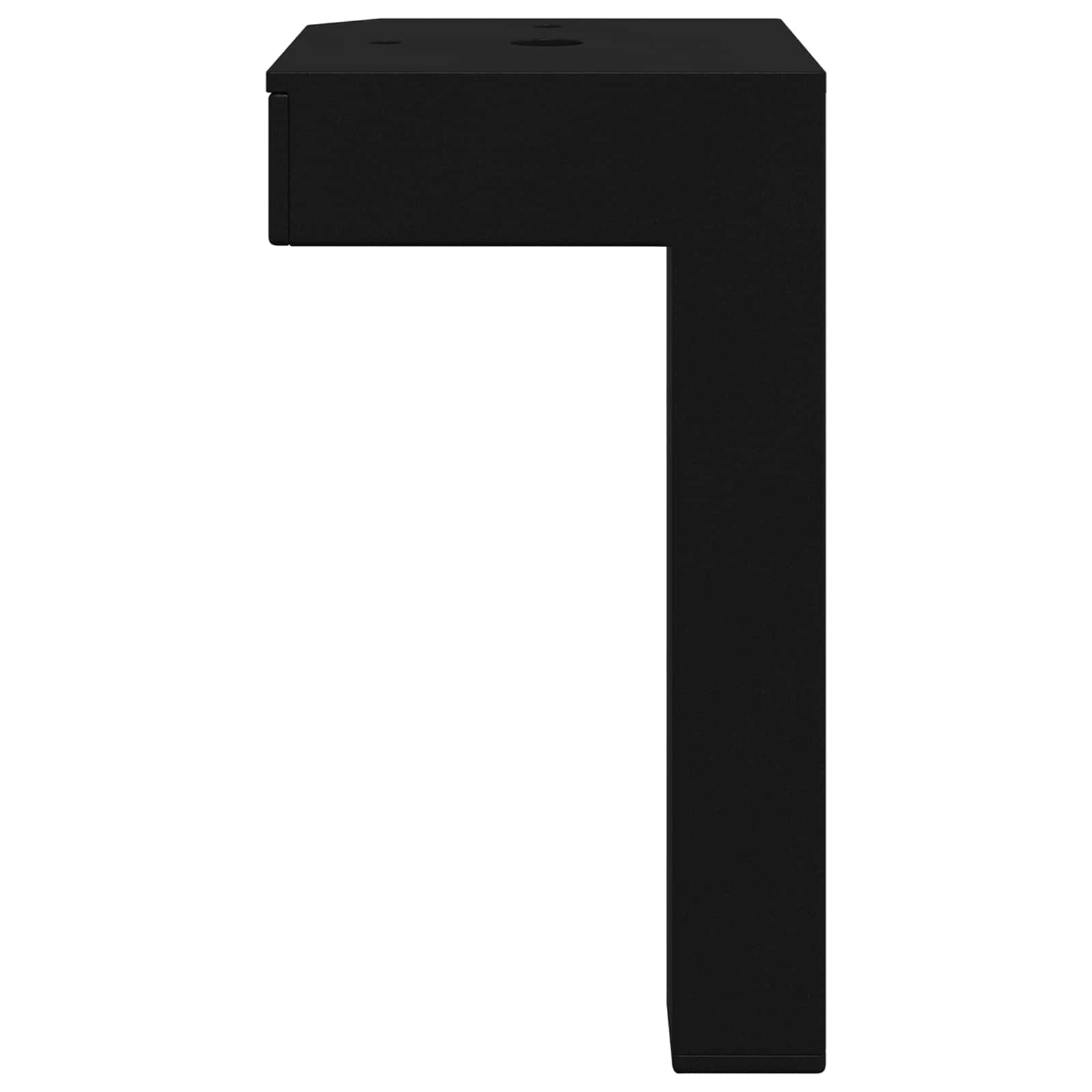 Staande Poten 2 pcs Zwart 57 x 57 x 100 mm IJzer is nu te koop bij PeponiXL, paradijselijk wonen!