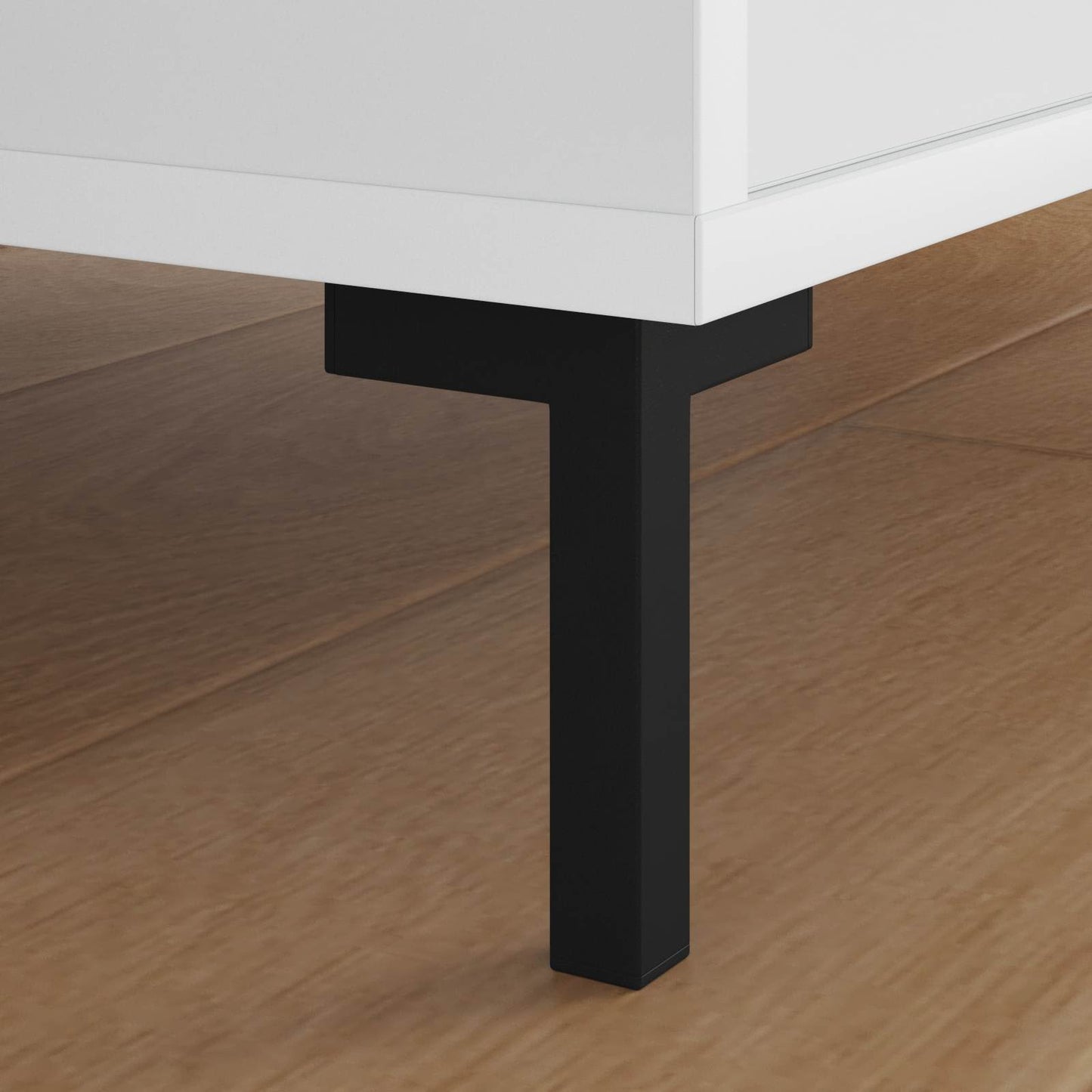 Staande Poten 12 pcs Zwart 57 x 57 x 100 mm IJzer is nu te koop bij PeponiXL, paradijselijk wonen!
