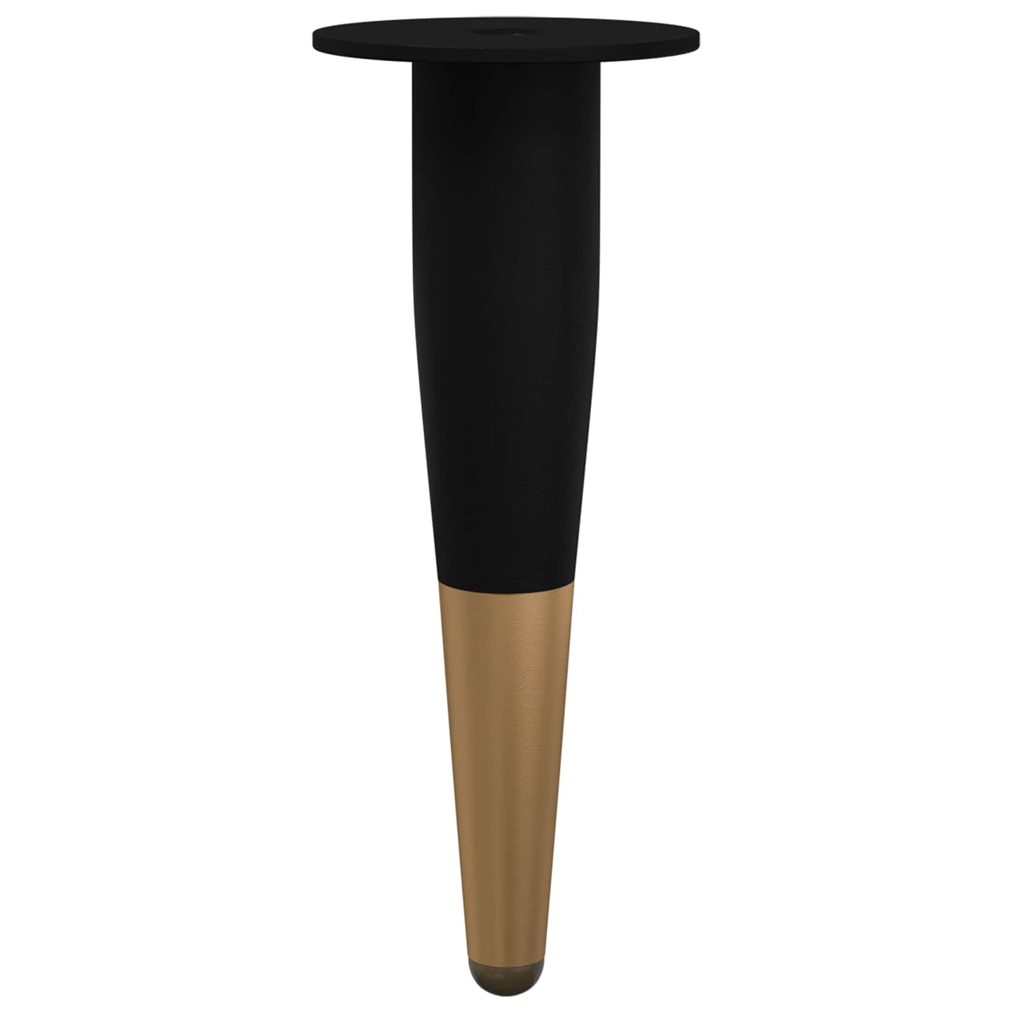 Meubelpoten 2 pcs Zwart en Goud Ø 40 x 98 mm IJzer is nu te koop bij PeponiXL, paradijselijk wonen!