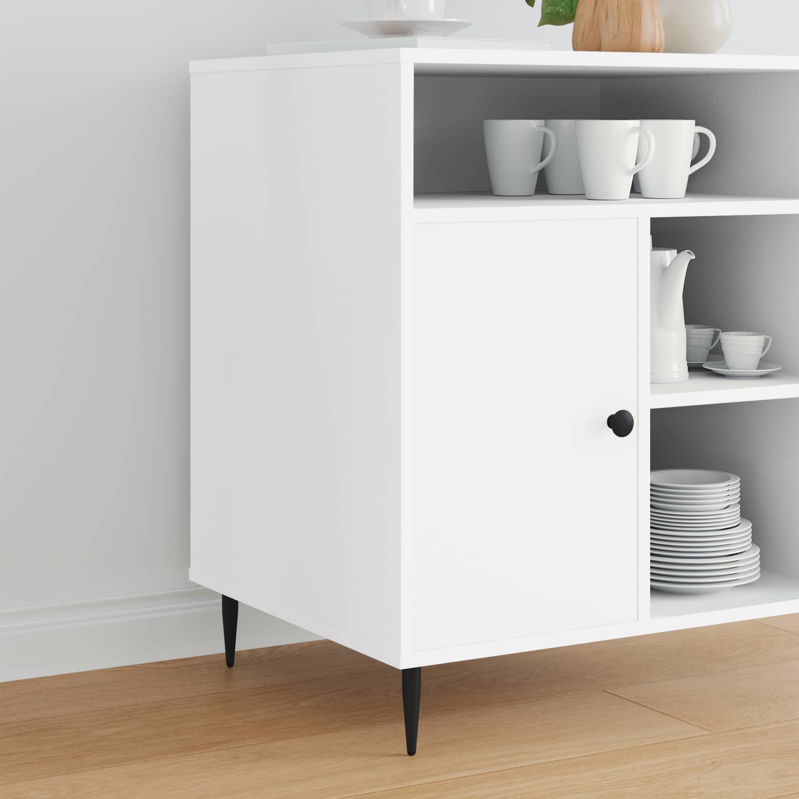 Meubelpoten 2 pcs Zwart Ø 40 x 98 mm IJzer is nu te koop bij PeponiXL, paradijselijk wonen!
