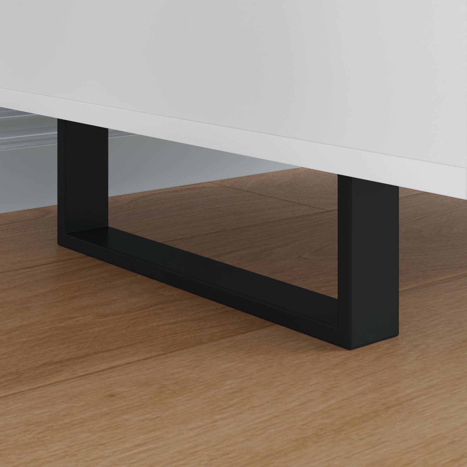 Meubelpoten 12 pcs Zwart 311 x 40,5 x 100 mm IJzer is nu te koop bij PeponiXL, paradijselijk wonen!