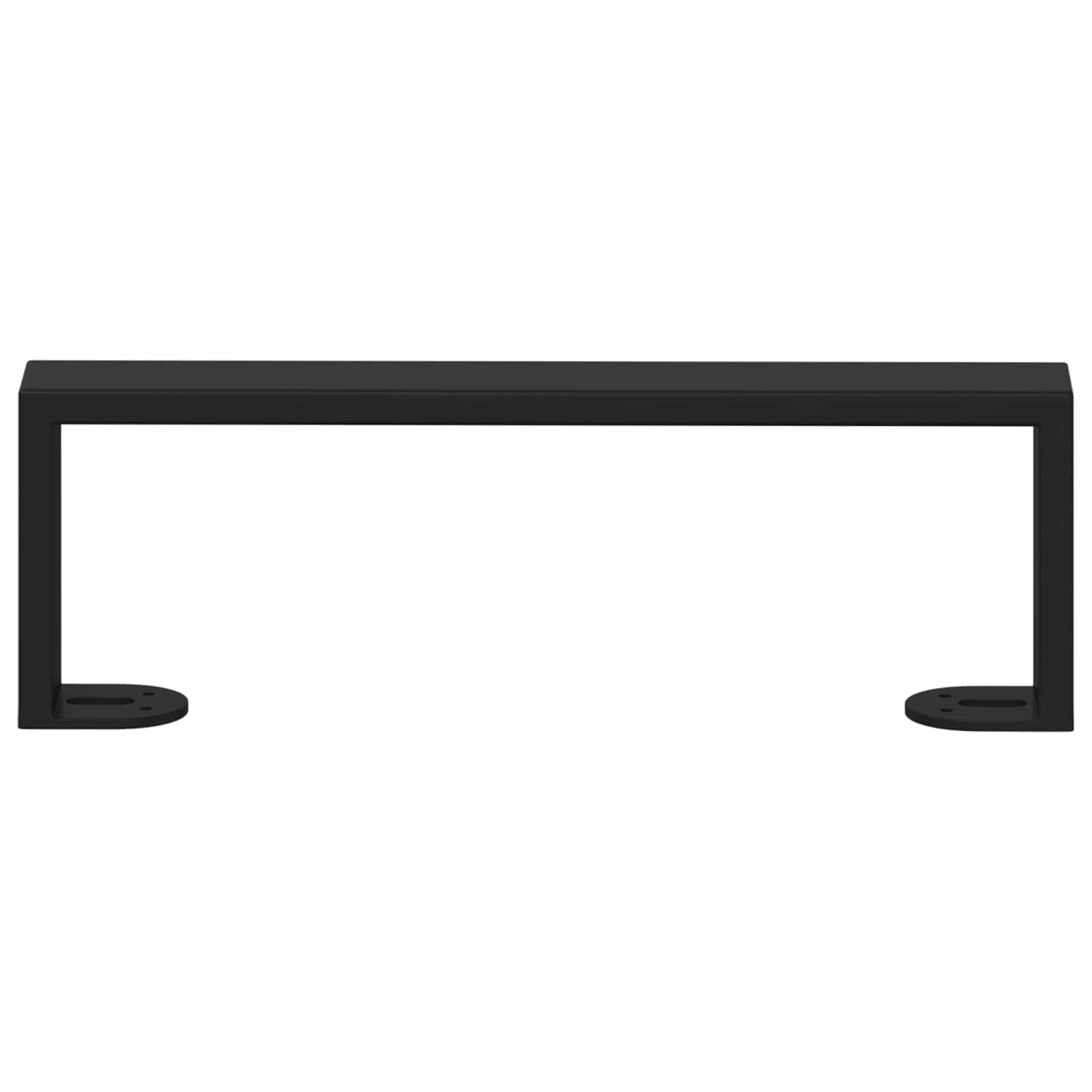 Meubelpoten 12 pcs Zwart 311 x 40,5 x 100 mm IJzer is nu te koop bij PeponiXL, paradijselijk wonen!