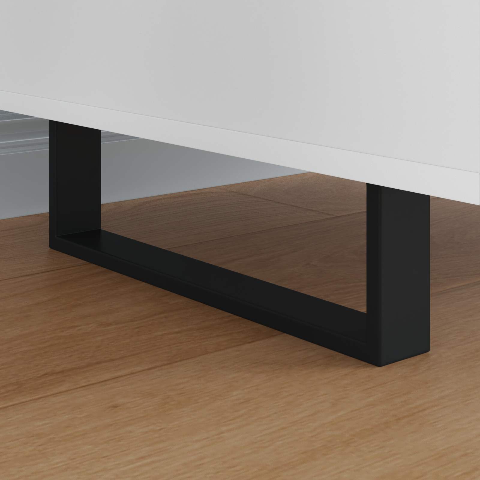 Meubelpoten 12 pcs Zwart 341 x 40,5 x 100 mm IJzer is nu te koop bij PeponiXL, paradijselijk wonen!