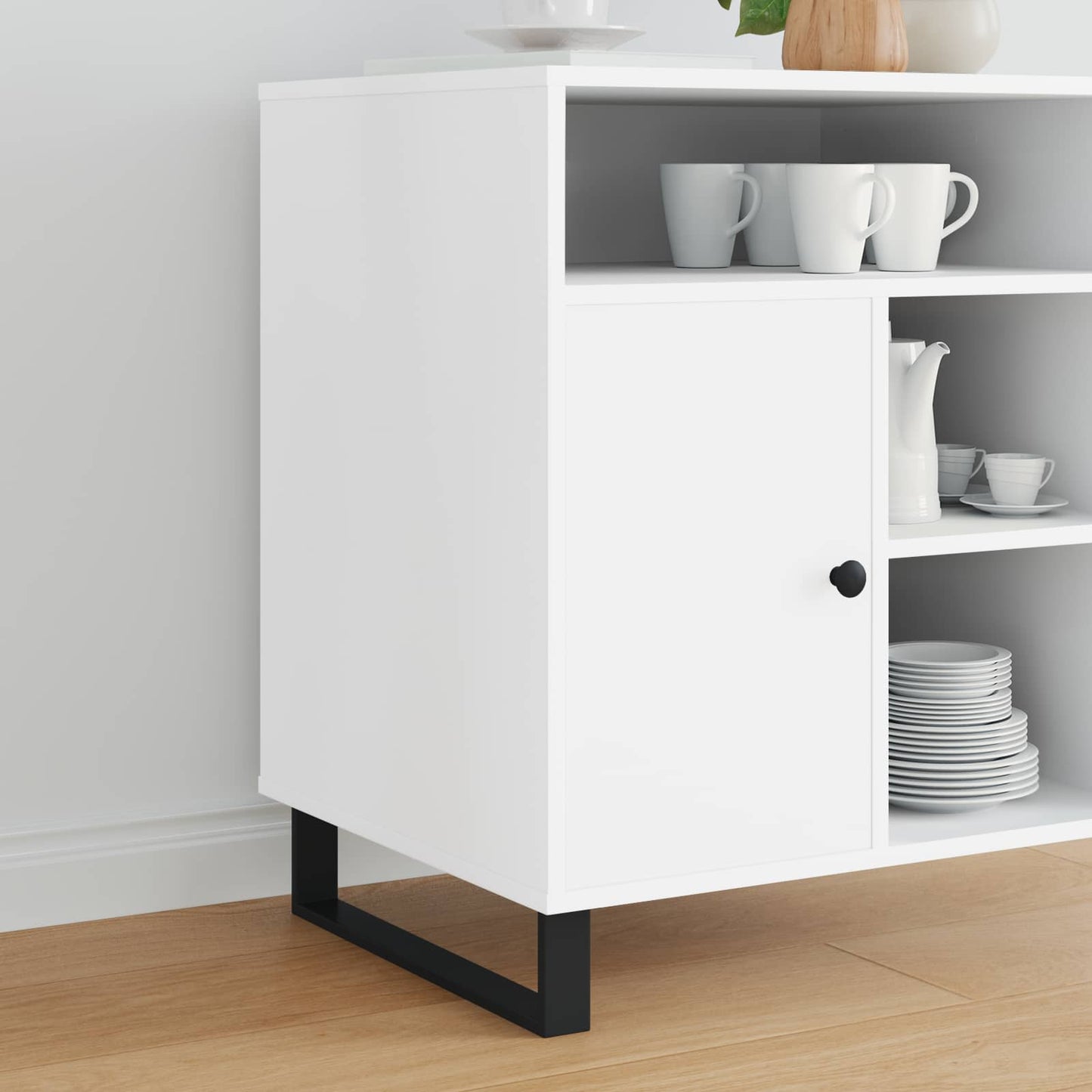 Meubelpoten 2 pcs Zwart 436 x 40,5 x 100 mm IJzer is nu te koop bij PeponiXL, paradijselijk wonen!