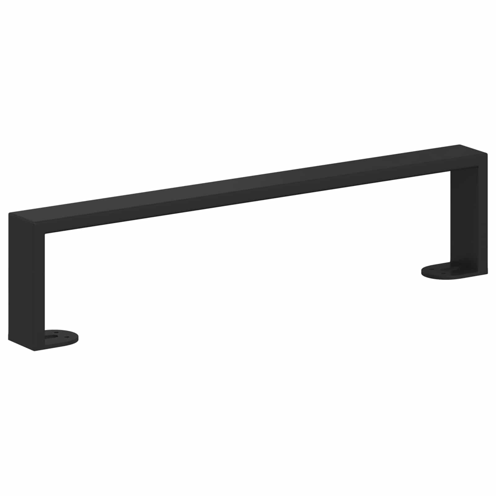 Meubelpoten 2 pcs Zwart 436 x 40,5 x 100 mm IJzer is nu te koop bij PeponiXL, paradijselijk wonen!