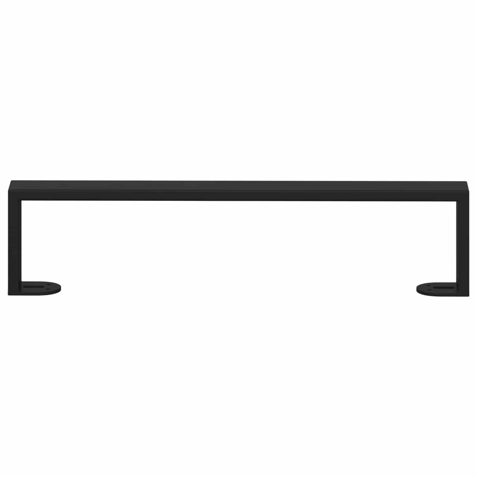 Meubelpoten 2 pcs Zwart 436 x 40,5 x 100 mm IJzer is nu te koop bij PeponiXL, paradijselijk wonen!