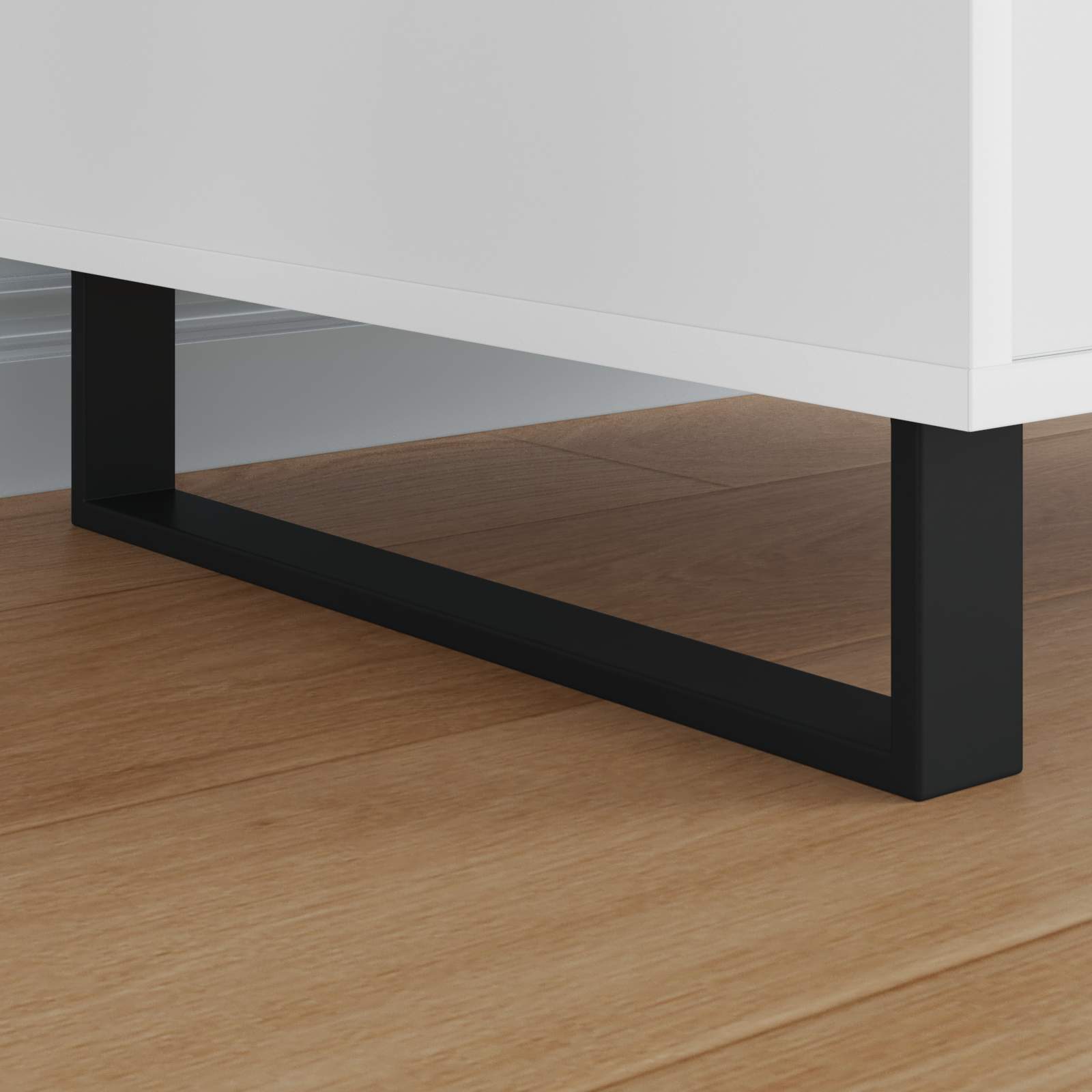 Meubelpoten 12 pcs Zwart 436 x 40,5 x 100 mm IJzer is nu te koop bij PeponiXL, paradijselijk wonen!