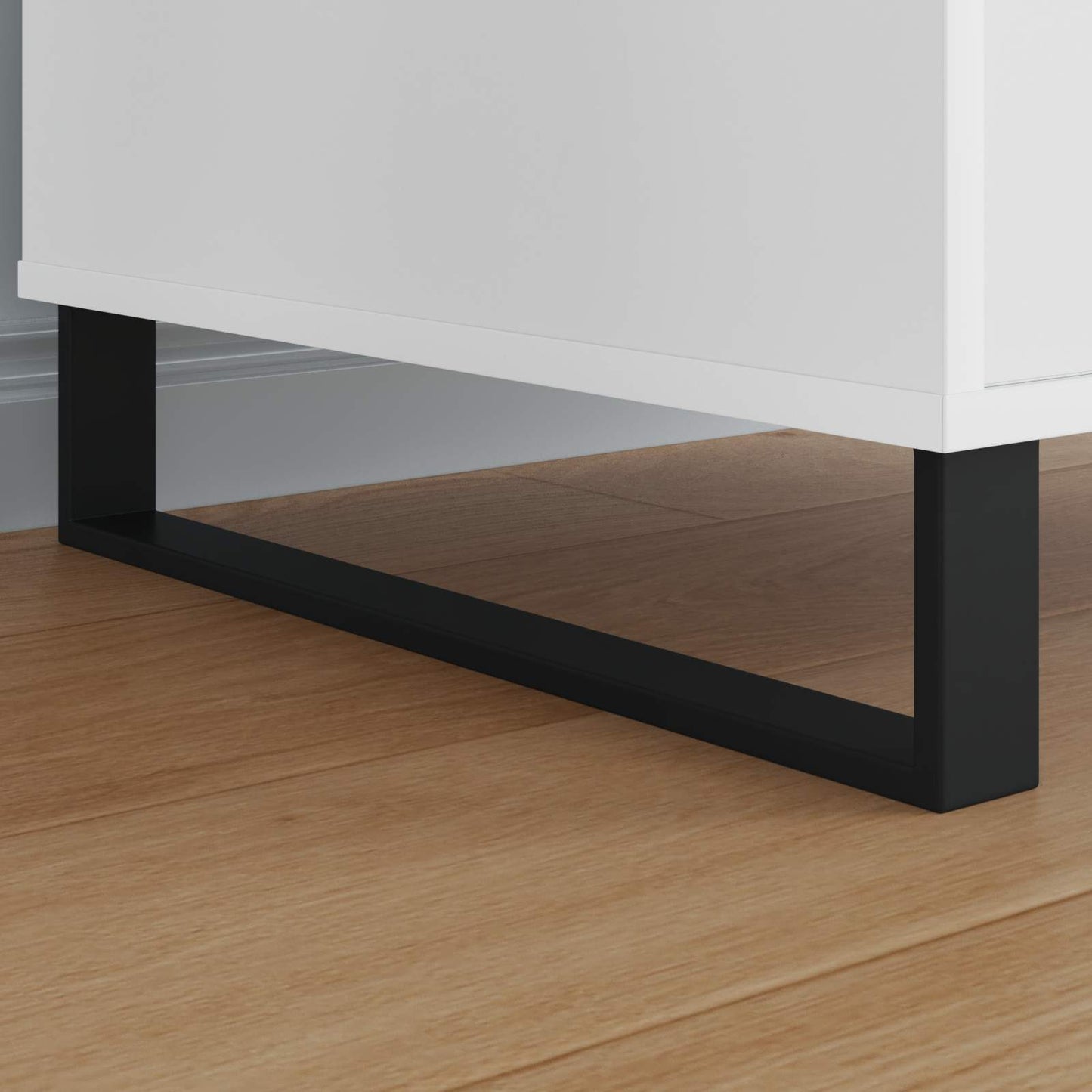 Meubelpoten 12 pcs Zwart 481 x 40,5 x 100 mm IJzer is nu te koop bij PeponiXL, paradijselijk wonen!
