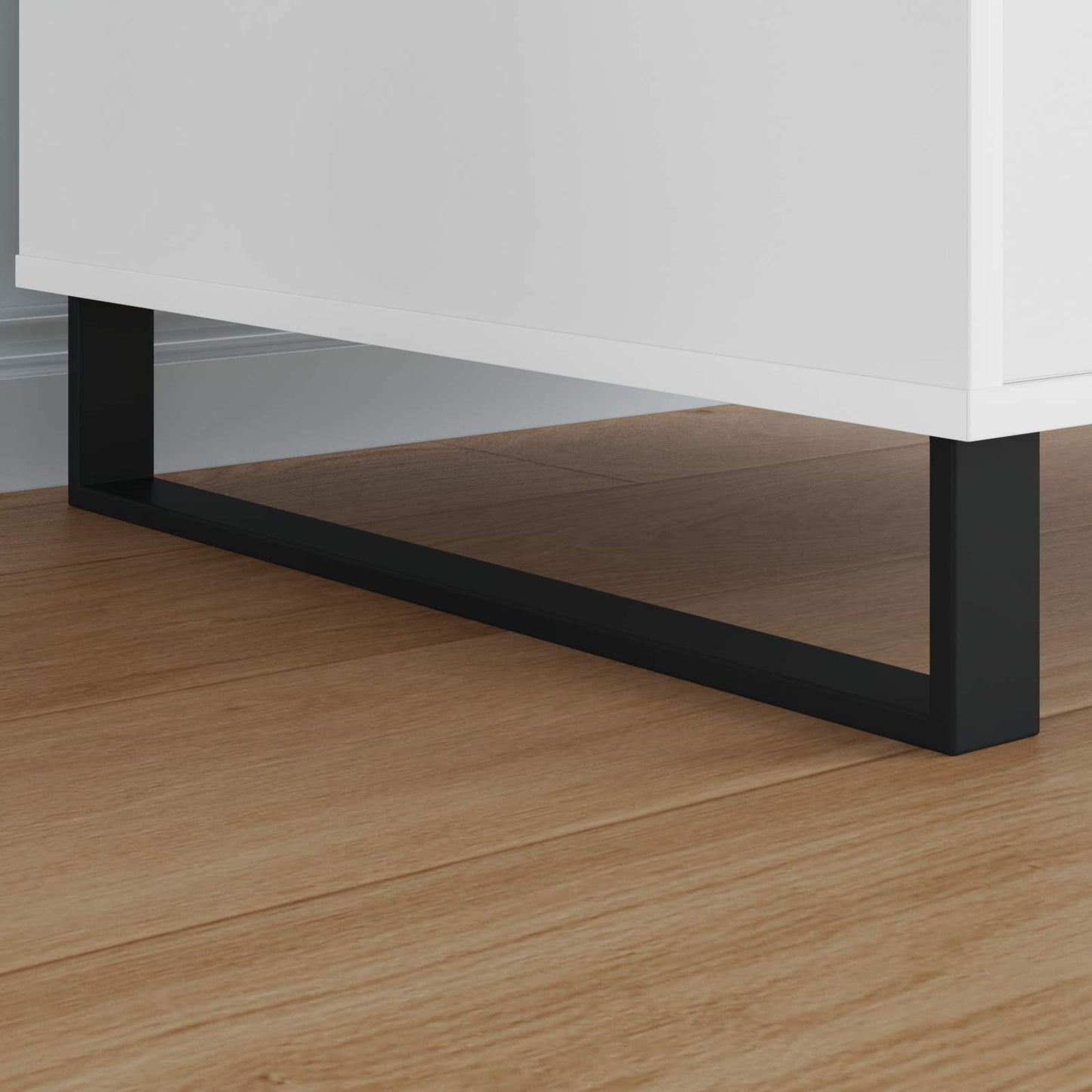 Meubelpoten 2 pcs Zwart 546 x 40,5 x 100 mm IJzer is nu te koop bij PeponiXL, paradijselijk wonen!