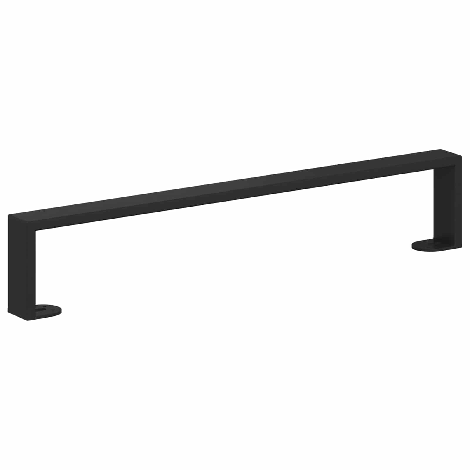 Meubelpoten 2 pcs Zwart 546 x 40,5 x 100 mm IJzer is nu te koop bij PeponiXL, paradijselijk wonen!