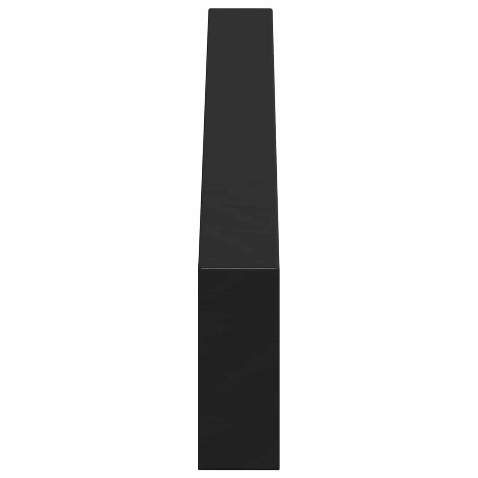 Meubelpoten 12 pcs Zwart 546 x 40,5 x 100 mm IJzer is nu te koop bij PeponiXL, paradijselijk wonen!