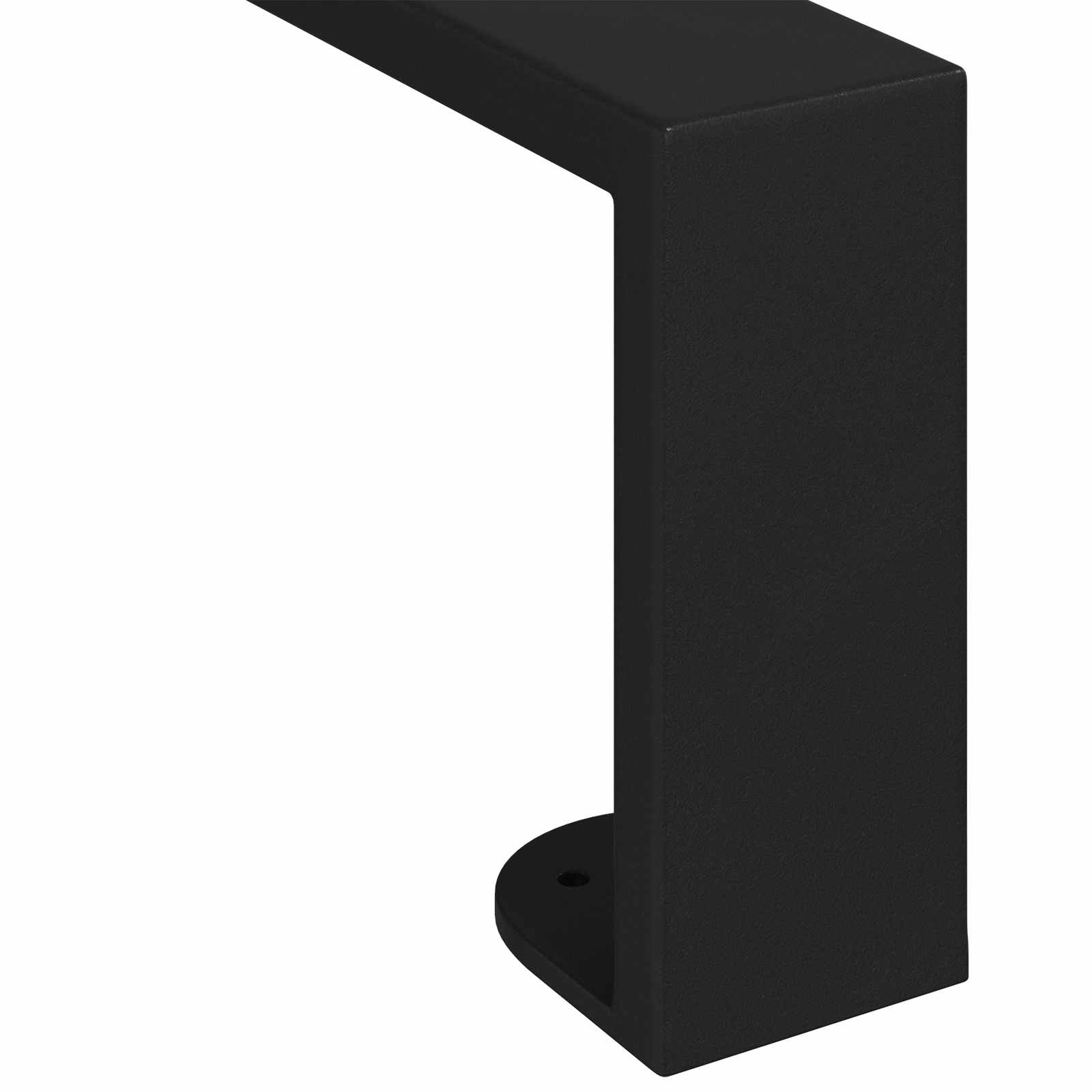 Meubelpoten 2 pcs Zwart 596 x 40,5 x 100 mm IJzer is nu te koop bij PeponiXL, paradijselijk wonen!